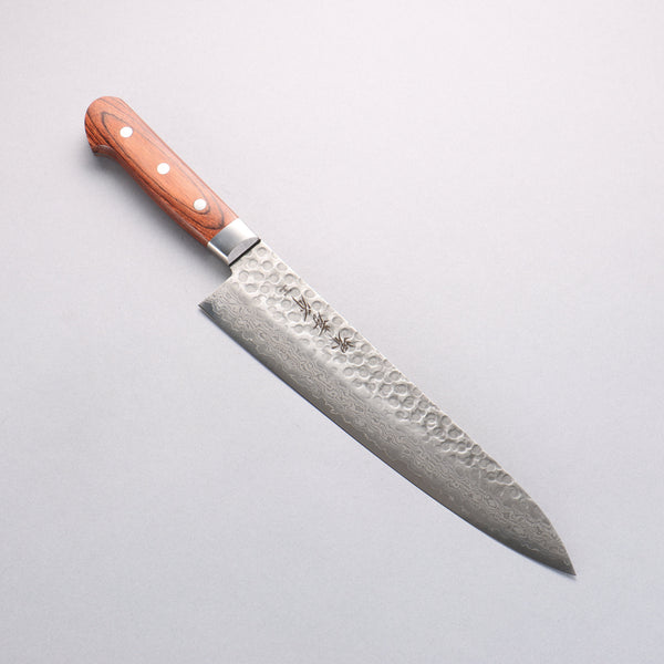 堺 孝行 V金10号 17層ダマスカス 牛刀包丁 240mm – 清助刃物 Japan