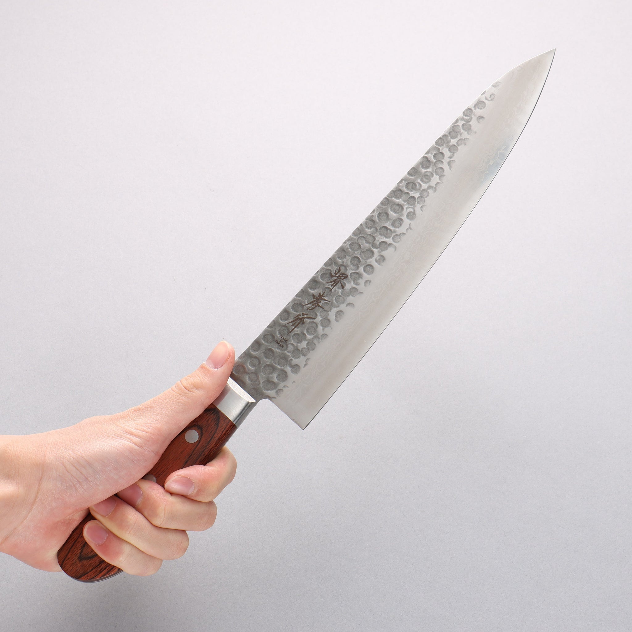 堺 孝行 V金10号 17層ダマスカス 牛刀包丁 240mm - 清助刃物