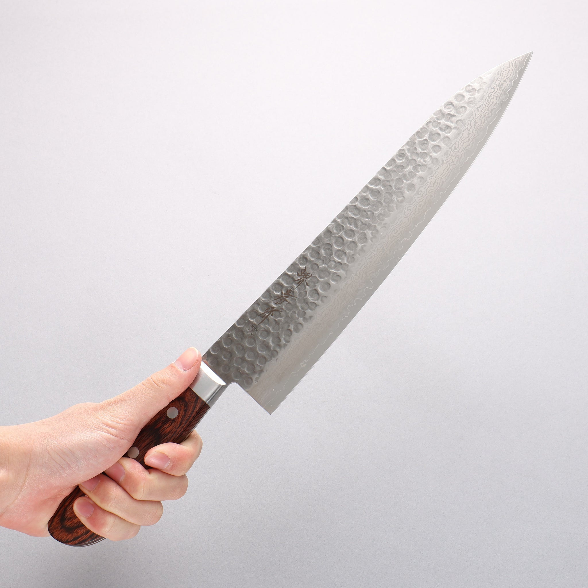 堺 孝行 V金10号 17層ダマスカス 牛刀包丁 270mm - 清助刃物
