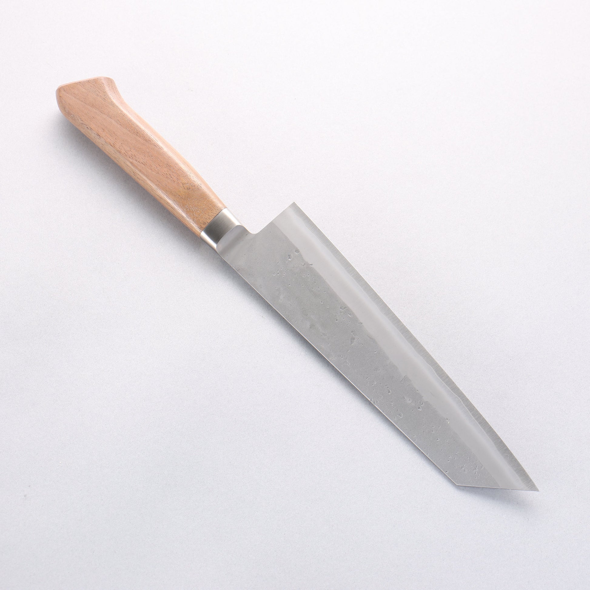翁流 SLD鋼 梨地 切付牛刀包丁 210mm ウォルナット柄 - 清助刃物