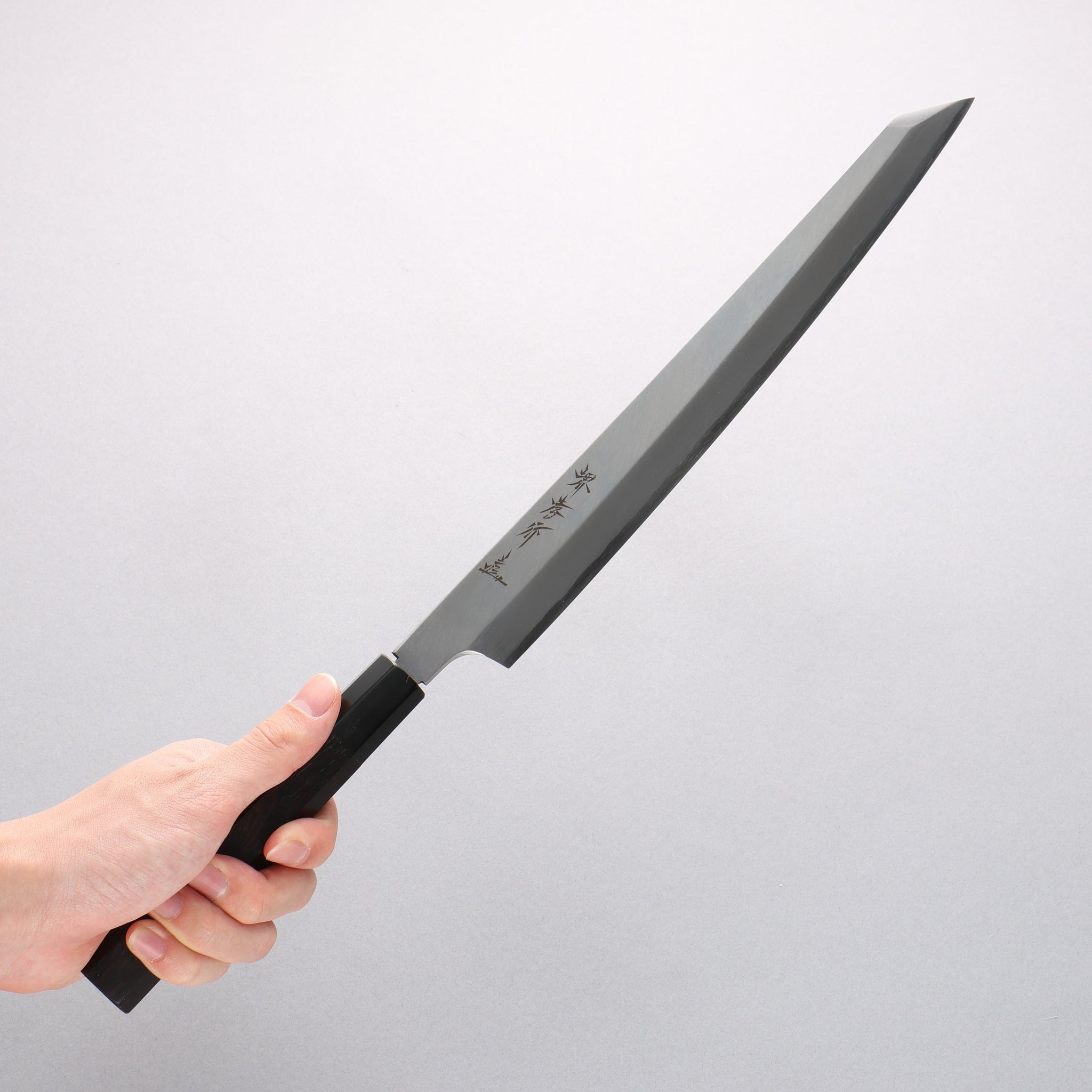 堺 孝行 シェフシリーズ 飛燕 銀三鋼 剣型柳刃包丁 300mm 黒檀柄 - 清助刃物