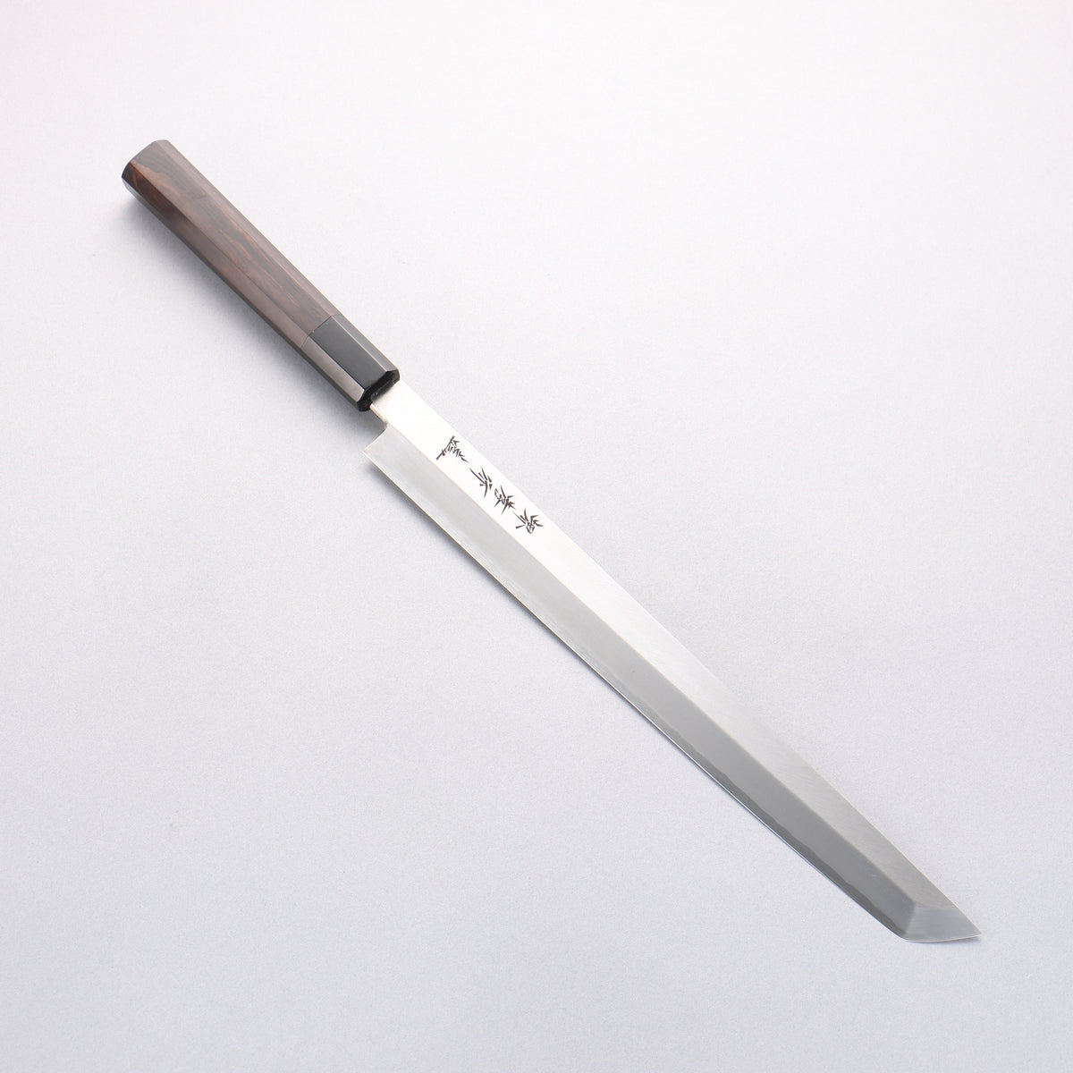 堺 孝行 白虎 白一鋼 先丸蛸引包丁 300mm 黒檀柄 鞘付き – 清助刃物 Japan