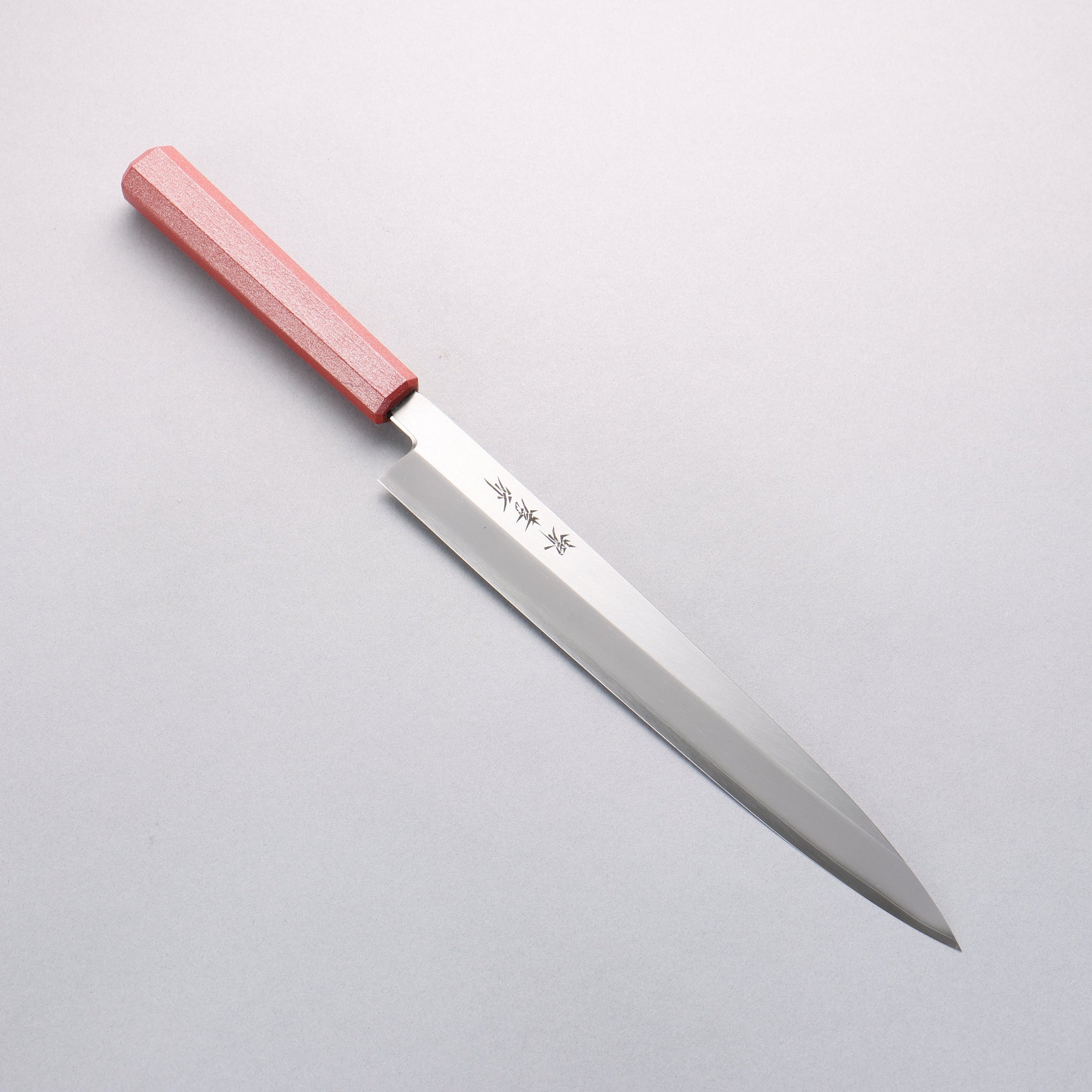堺 孝行 なないろ INOX モリブデン鋼 柳刃包丁 270mm ABS樹脂(朱パール)柄 - 清助刃物