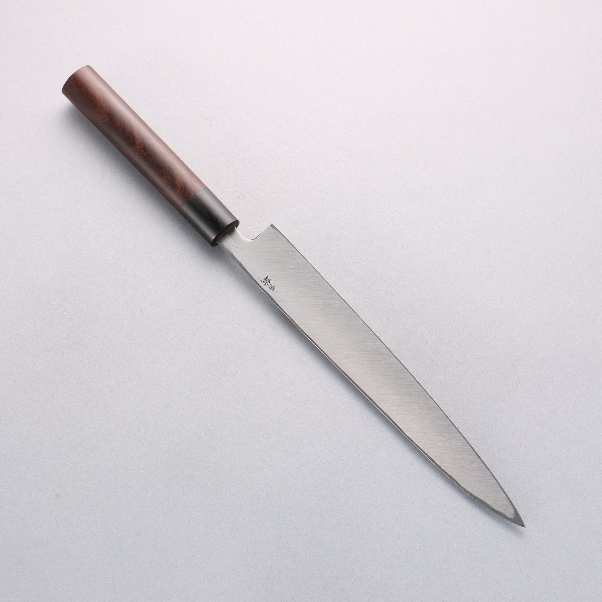 清助 青紙 霞研 柳刃包丁 240mm 紫檀柄 - 清助刃物
