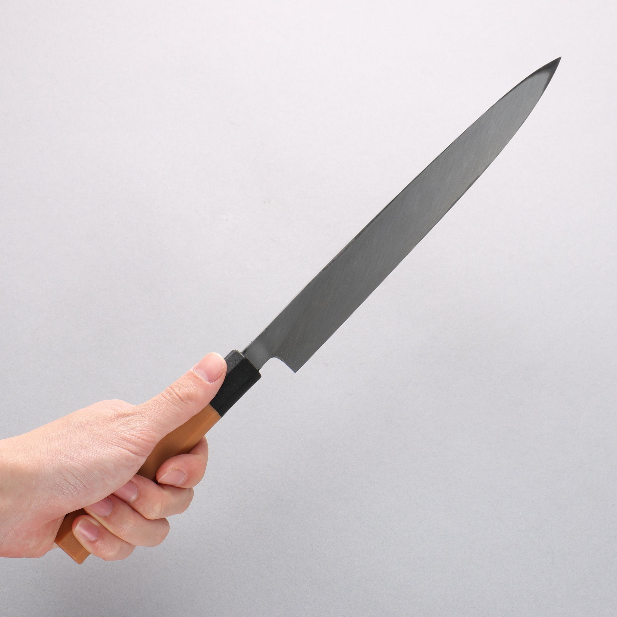 堺 孝行 【左利き用】 モリブデン鋼（MOL） 柳刃包丁 プラスチック抗菌柄 - 清助刃物