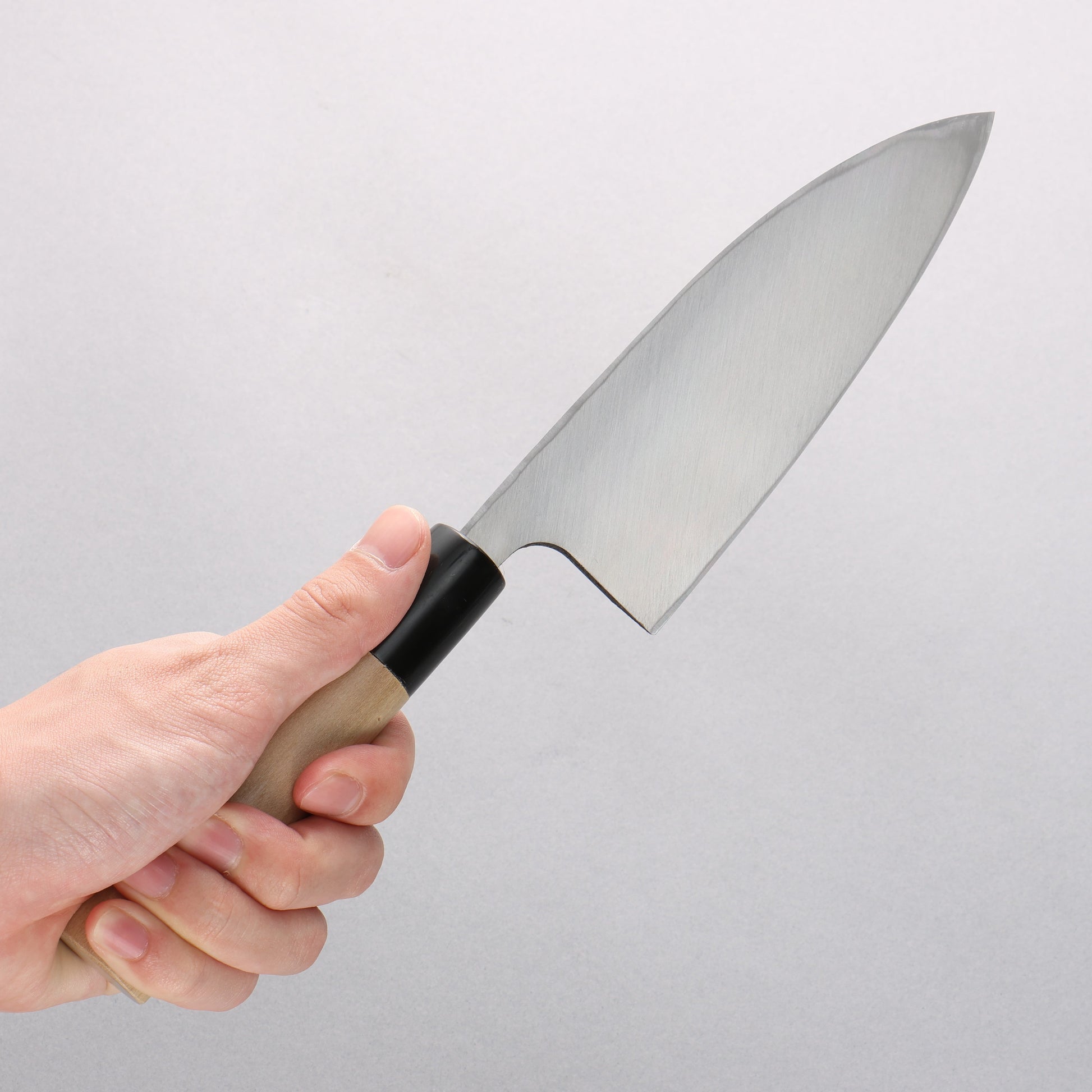 清助 【左利き用】 モリブデン鋼（MOL） 霞研 出刃包丁 - 清助刃物