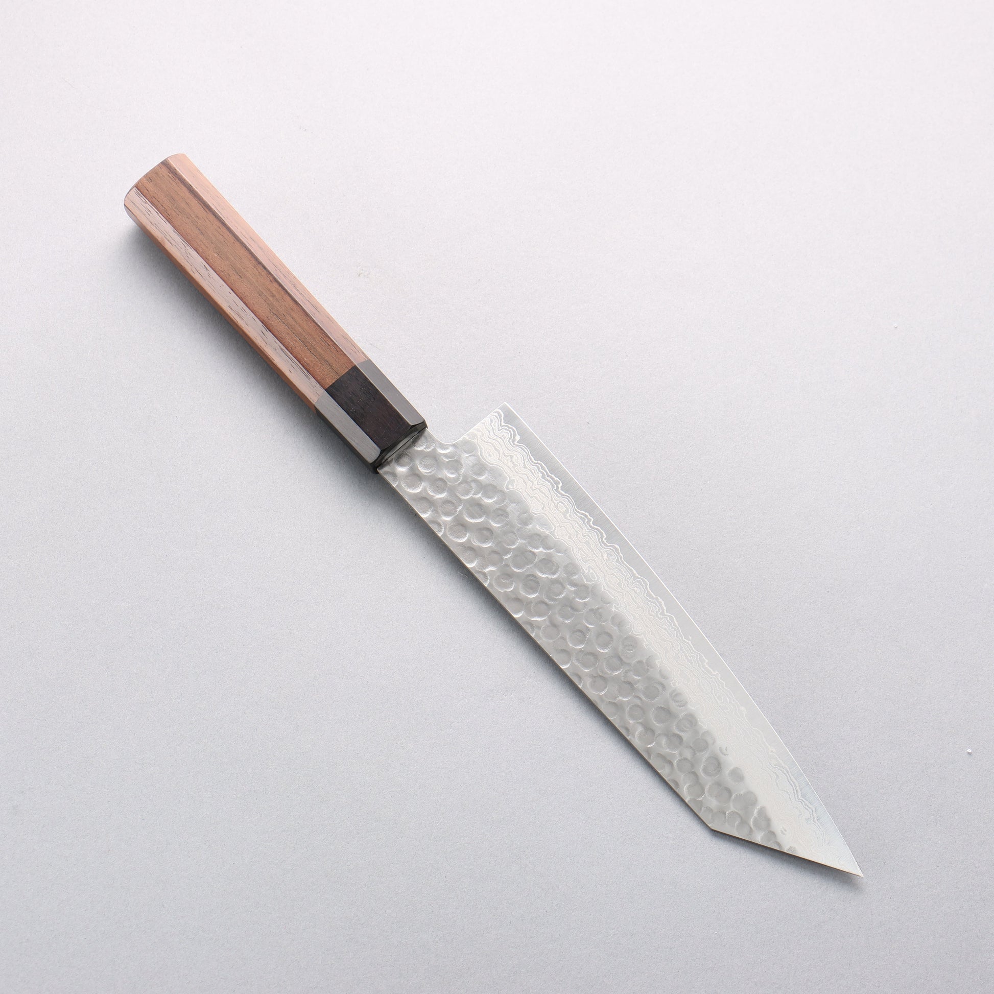清助 AUS10 45層ダマスカス 切付三徳包丁 180mm 紫檀柄 - 清助刃物