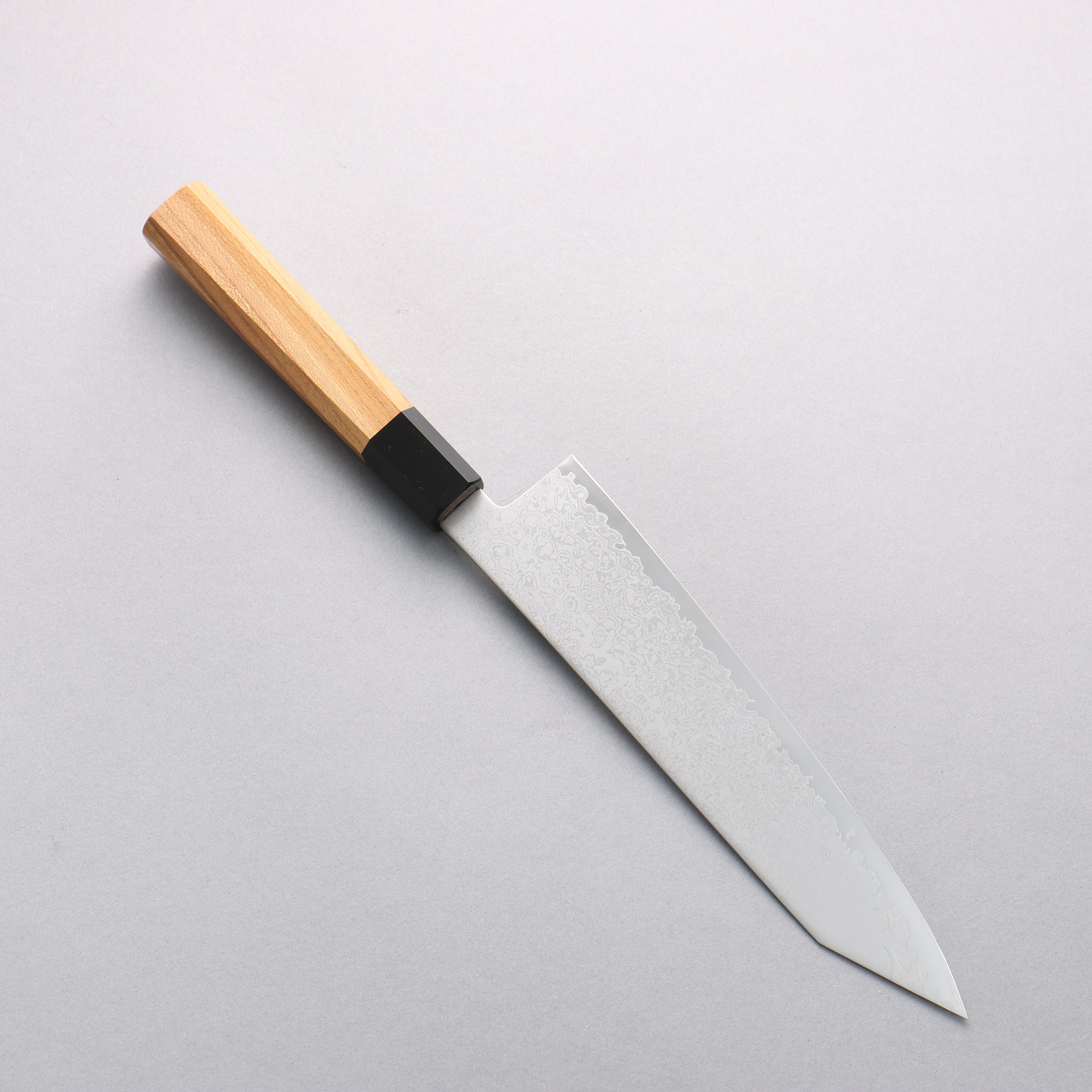 清助 V金10号 ダマスカス 切付牛刀包丁 210mm ケヤキ柄 - 清助刃物