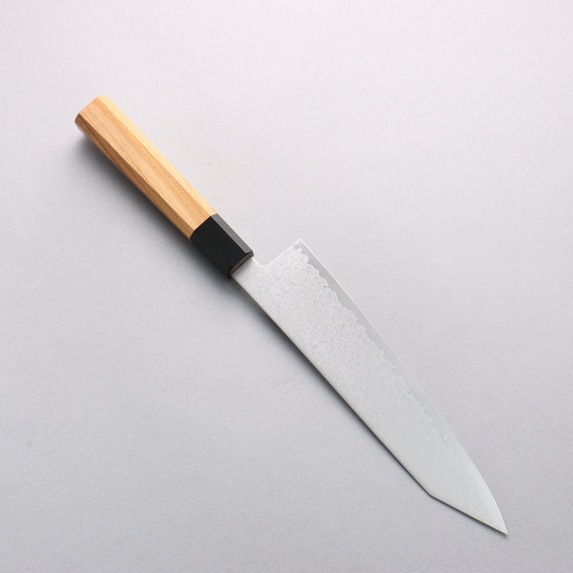 清助 V金10号 ダマスカス 切付牛刀包丁 210mm ケヤキ柄 - 清助刃物