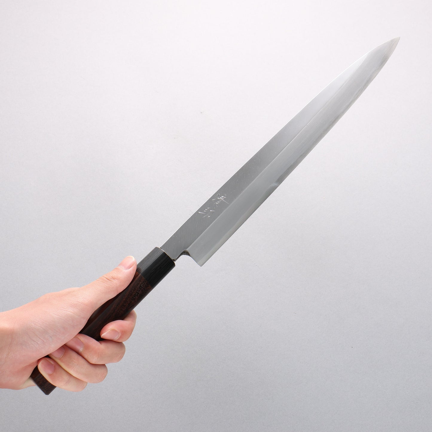 清助 青紙 霞研 柳刃包丁 300mm 紫檀柄 - 清助刃物