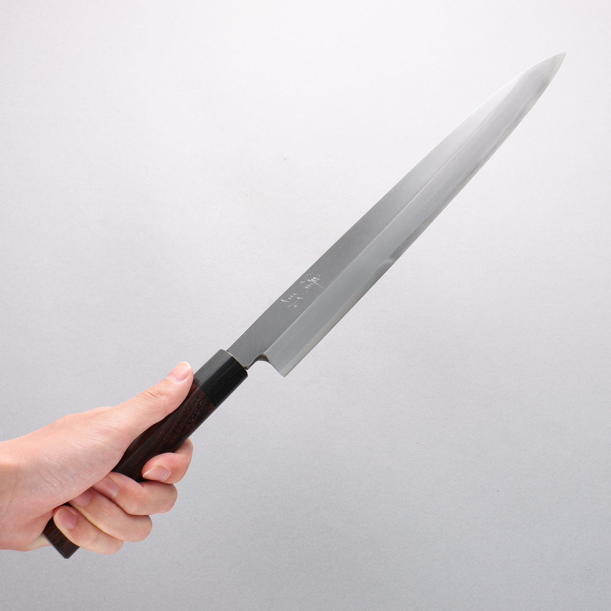 清助 青紙 霞研 柳刃包丁 300mm 紫檀柄 - 清助刃物