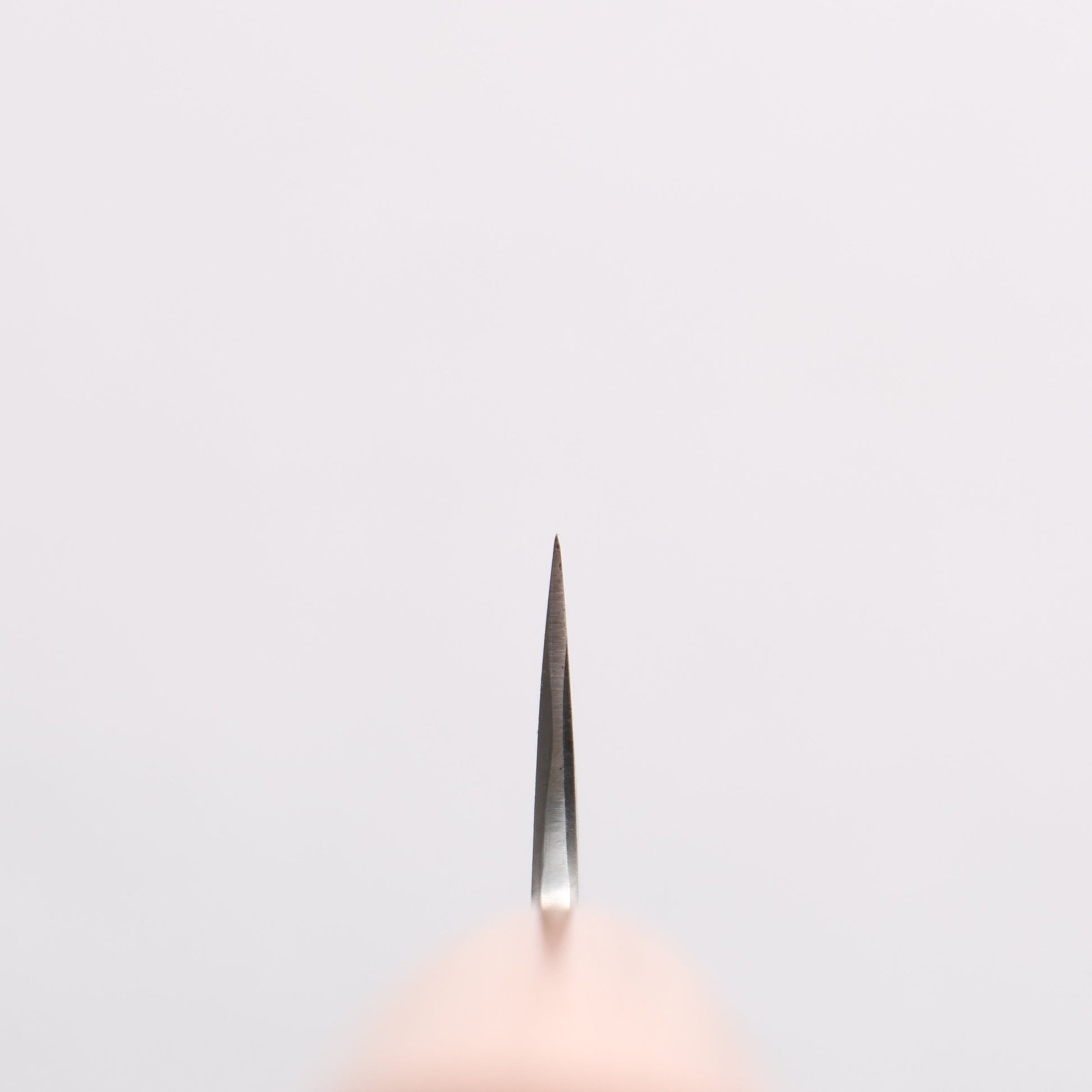 加茂刃物 V金10号 ダマスカス ペティーナイフ 80mm 茶合板柄 - 清助刃物