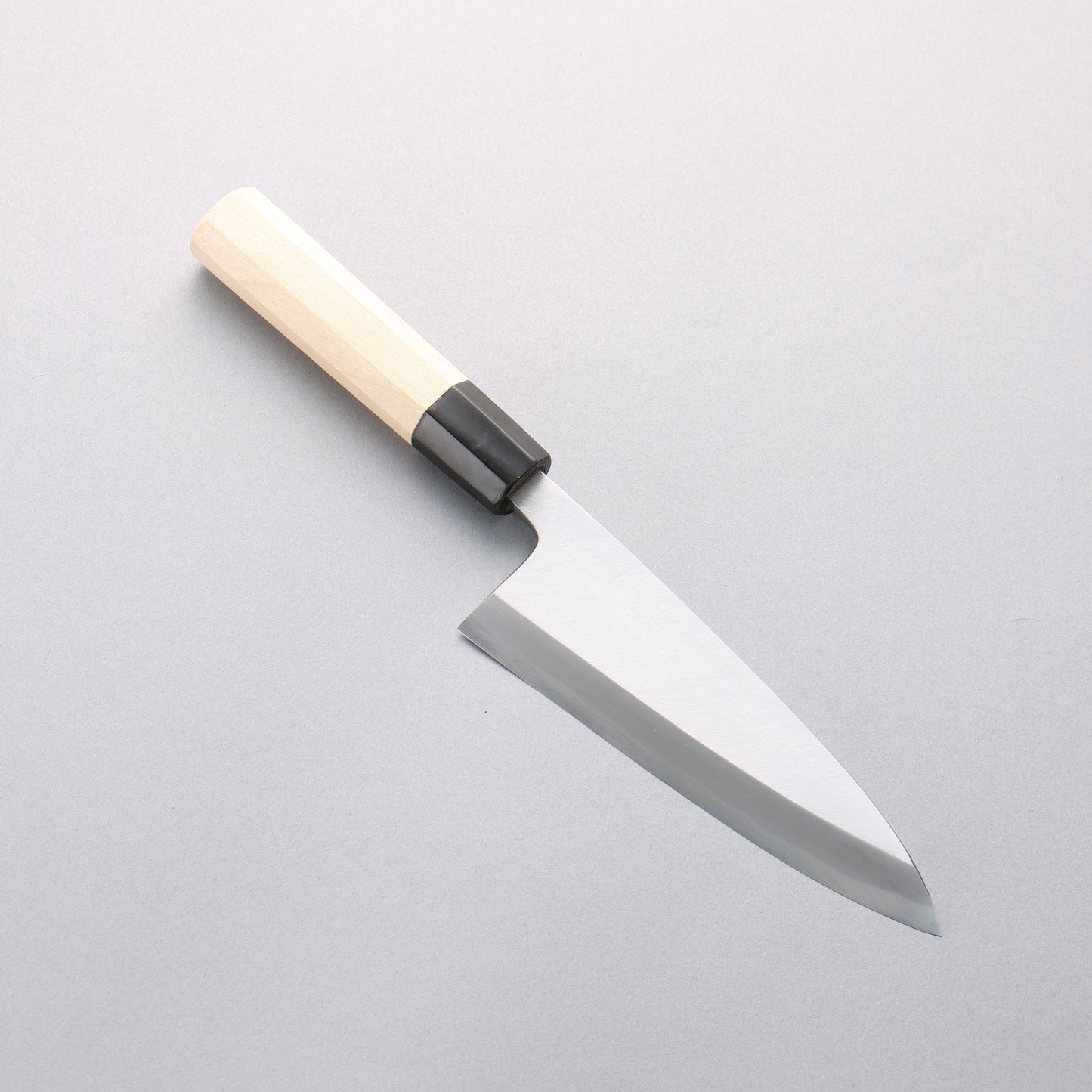 源 昭忠 青ニ鋼 相出刃 150mm 朴 (口輪：水牛)柄 - 清助刃物