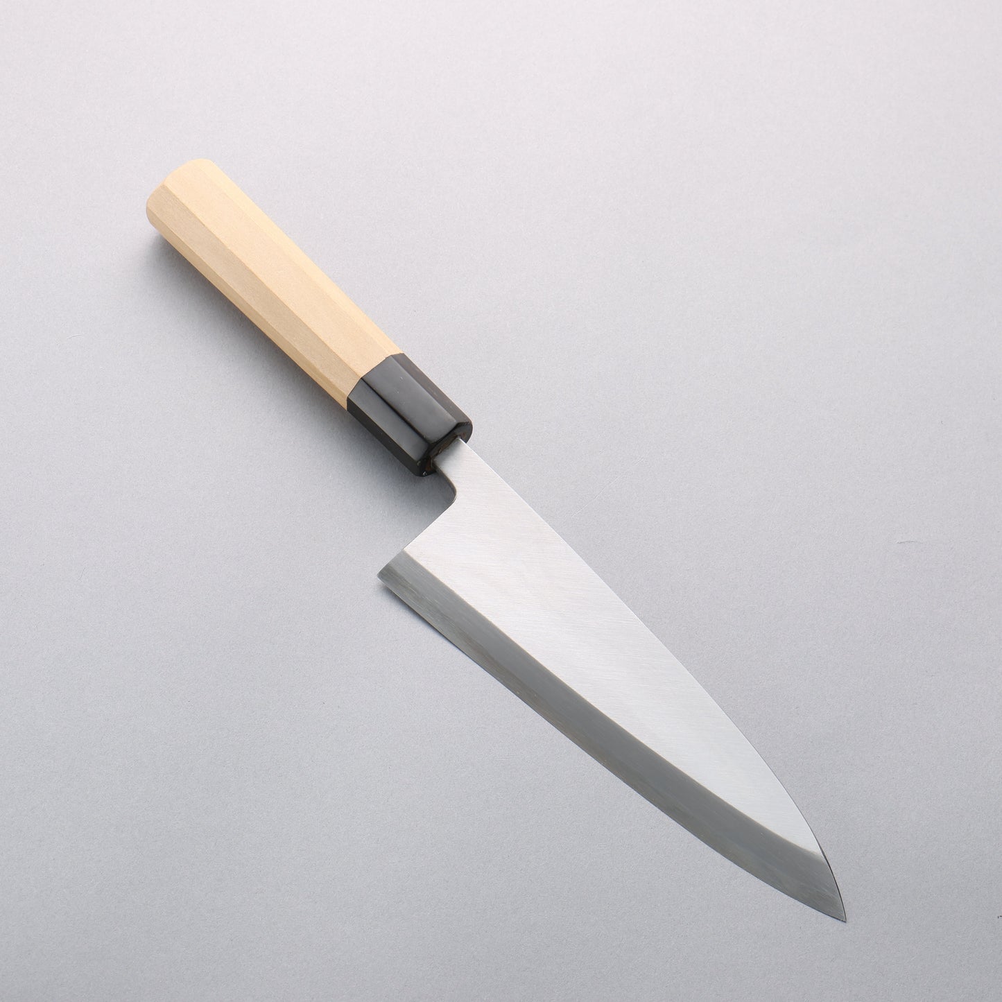 源 昭忠 青ニ鋼 相出刃 180mm 朴 (口輪：水牛)柄 - 清助刃物