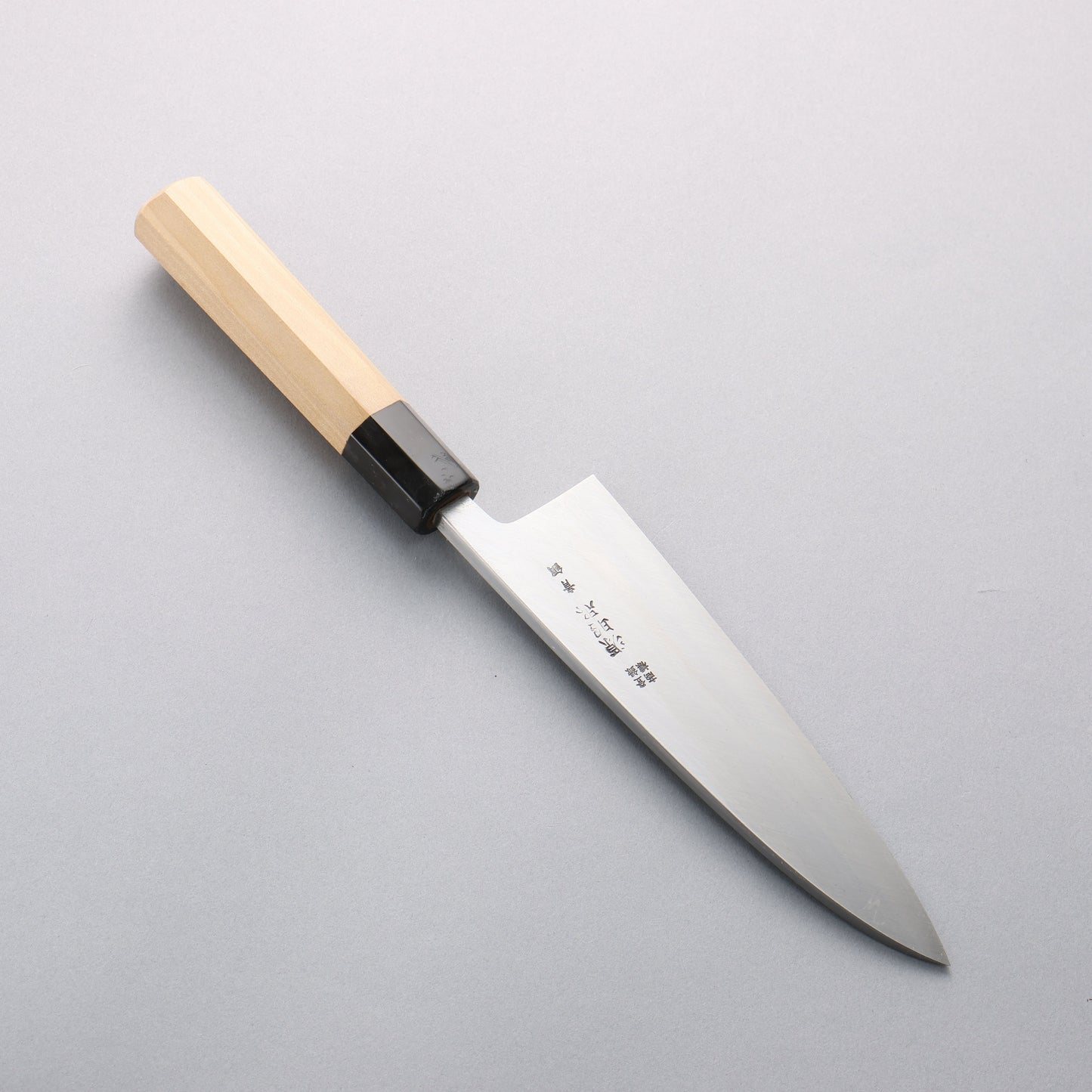源 昭忠 青ニ鋼 相出刃 180mm 朴 (口輪：水牛)柄 - 清助刃物