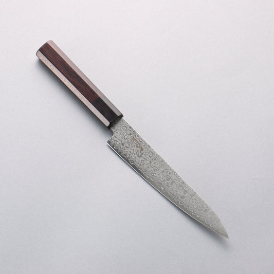 清助 AUS10 ダマスカス ペティーナイフ 150mm 紫檀柄 - 清助刃物