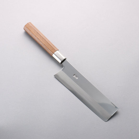 黒鳥 銀三鋼 磨き仕上げ 菜切包丁 170mm ウォルナット柄 - 清助刃物