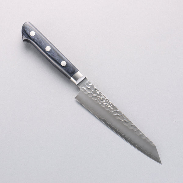 清助 青槌 AUS10 鎚目 切付ペティナイフ 145mm 合板 (紺色)柄 – 清助