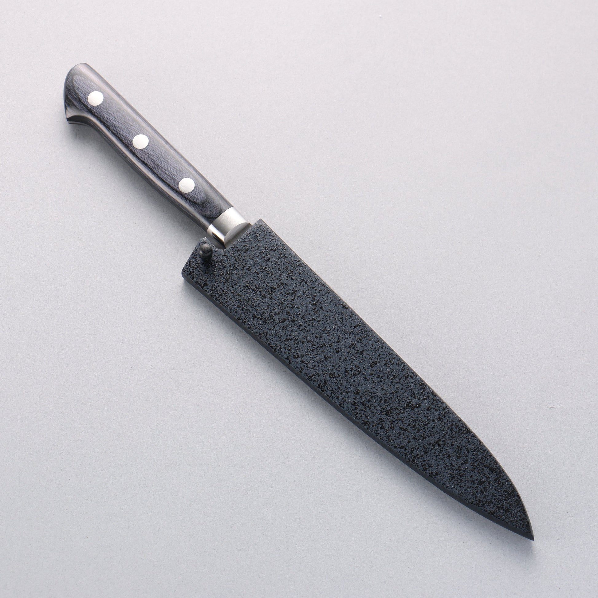 清助 青天 モリブデン鋼（MOL） ペティーナイフ 150mm 合板 (紺色)柄 鞘付き - 清助刃物