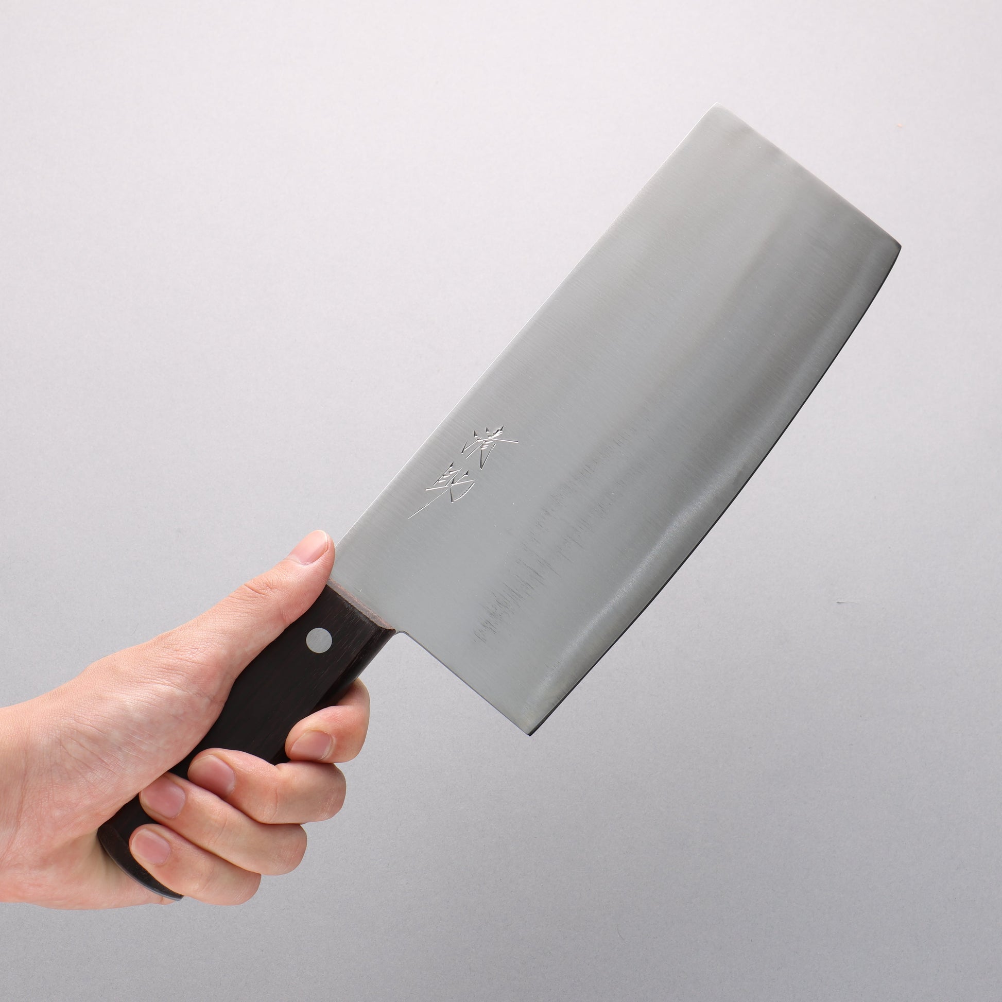 清助 全鋼 中華包丁 220mm 紫檀柄 - 清助刃物