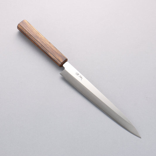清助 AUS8 柳刃包丁 210mm 樫柄 - 清助刃物
