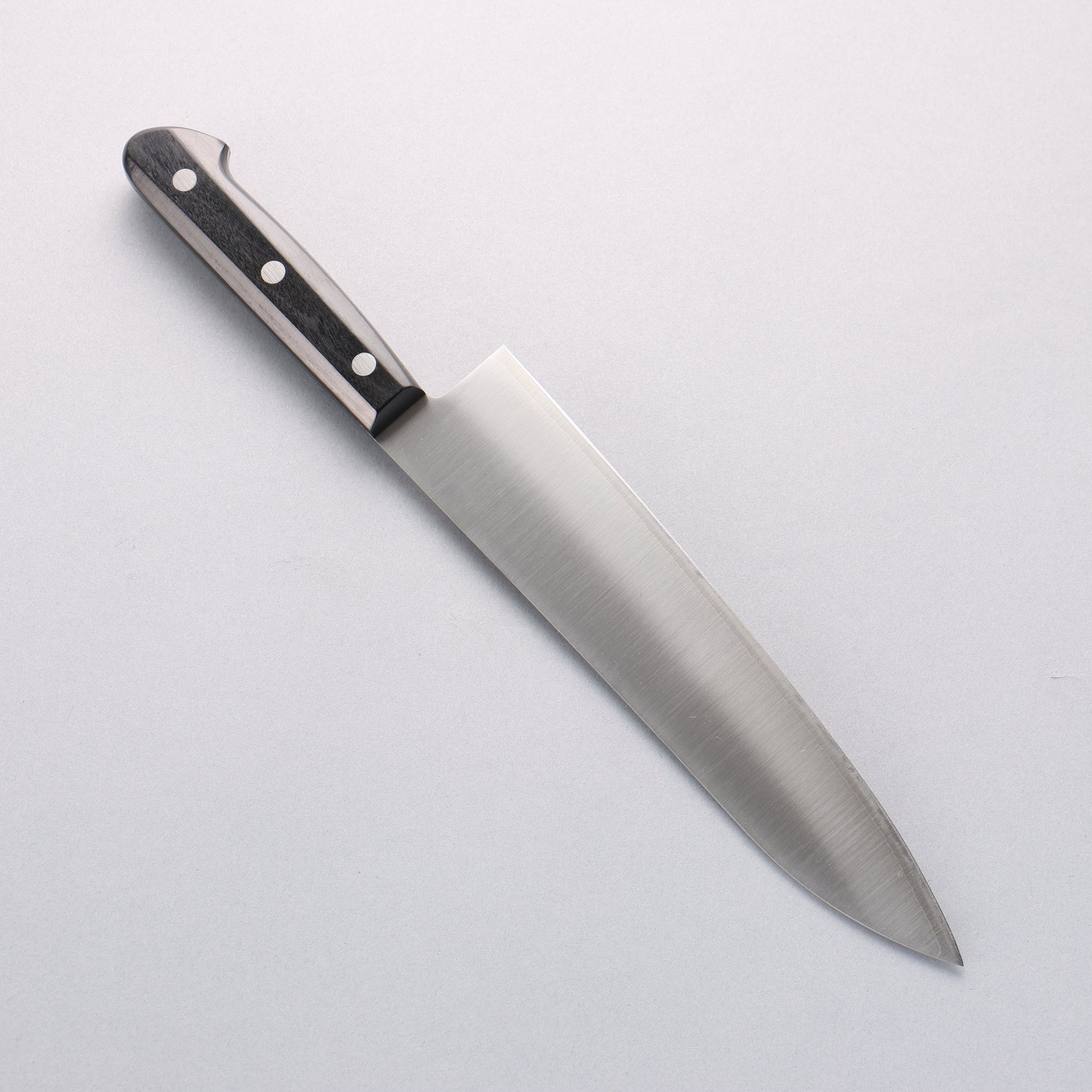 清助 SLD鋼 磨き仕上げ 牛刀包丁 210mm 黒合板柄 - 清助刃物