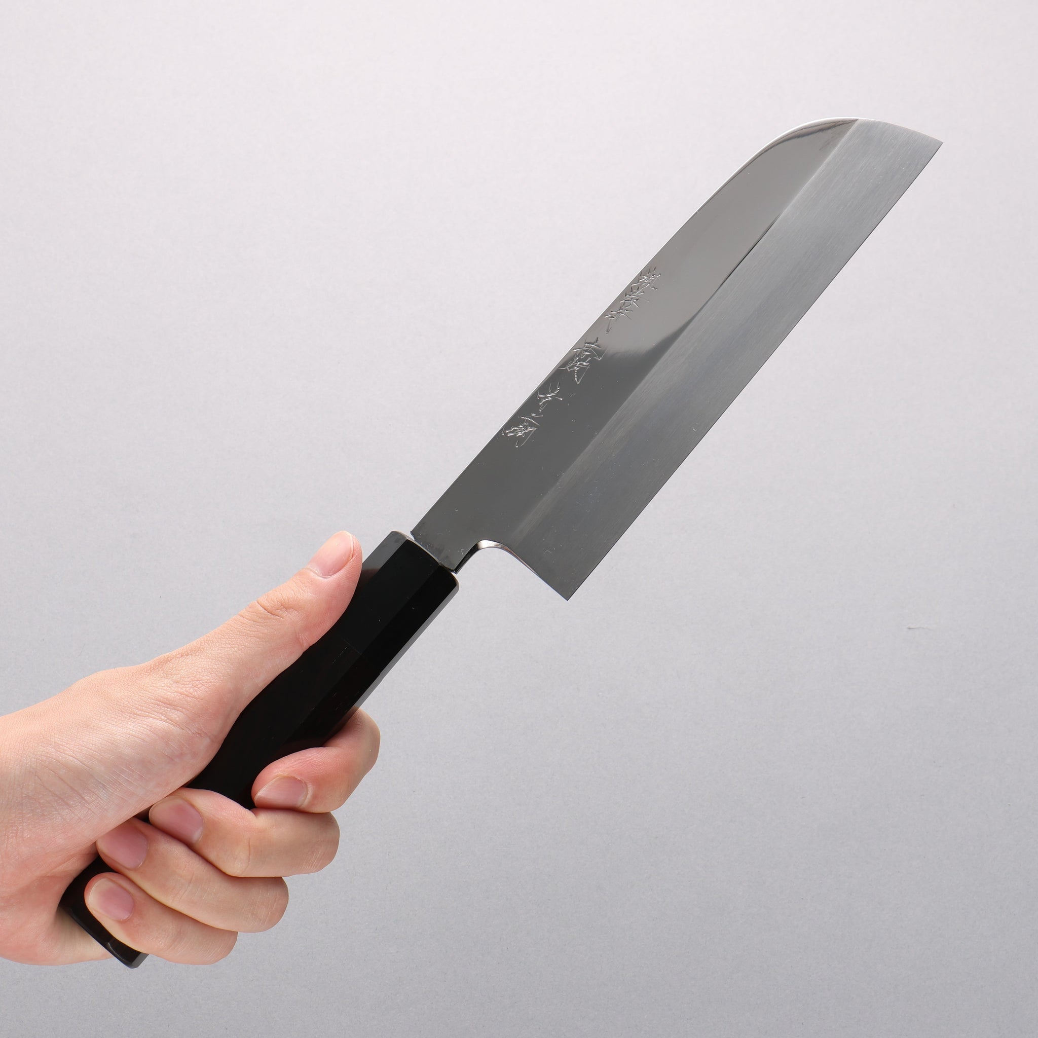 堺 孝行 本焼 青ニ鋼 鏡面仕上げ 鎌形薄刃包丁 - 清助刃物