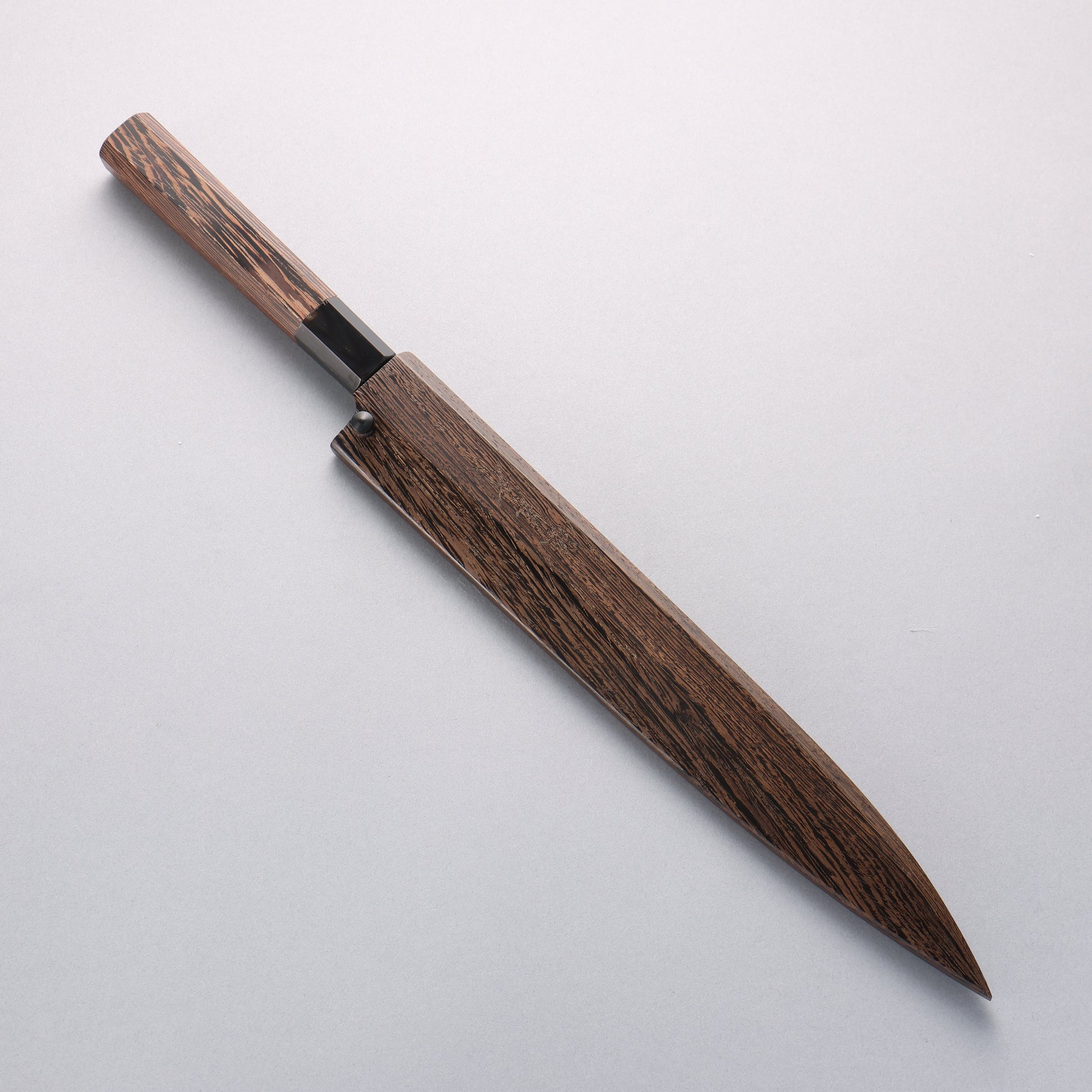 堺 孝行 本焼 V金10号 龍の彫刻入り 柳刃包丁 270mm ウエンジ柄 鞘付き - 清助刃物