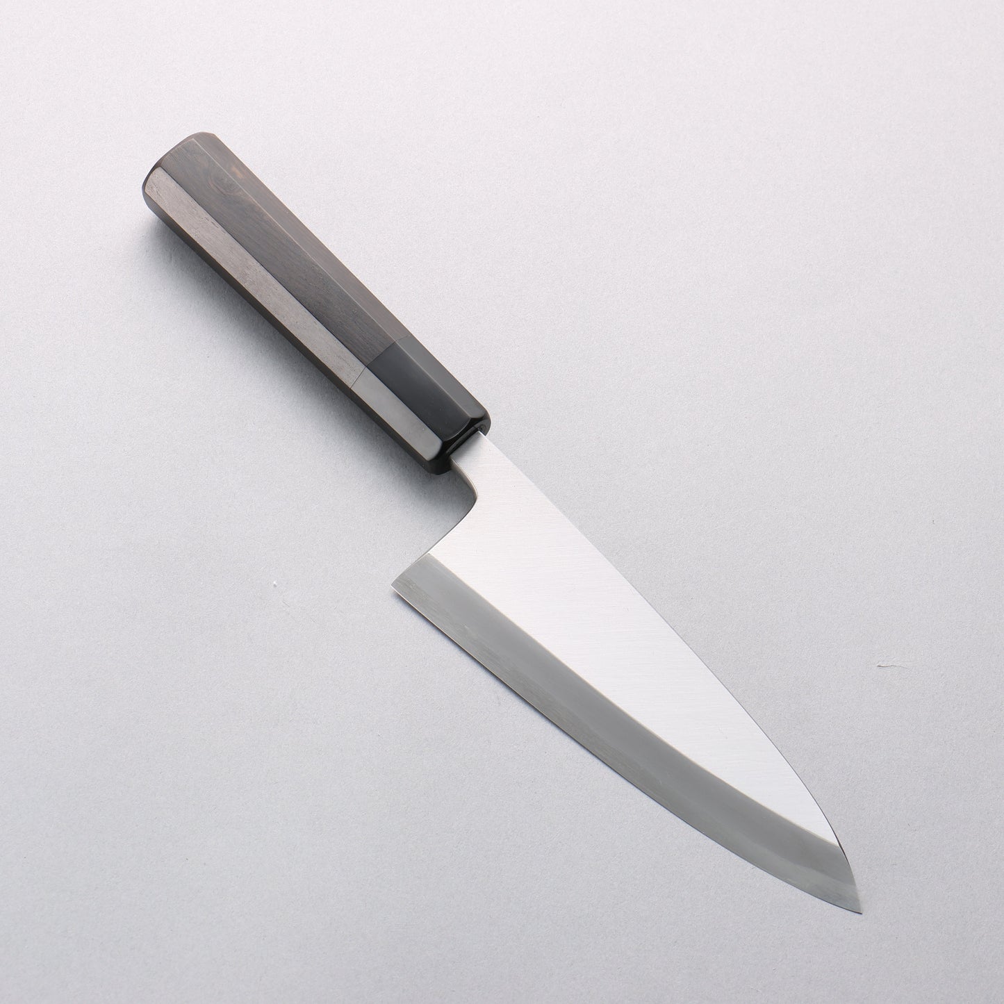 源 昭忠 青ニ鋼 相出刃 150mm 黒檀 (口輪：黒水牛)柄 - 清助刃物