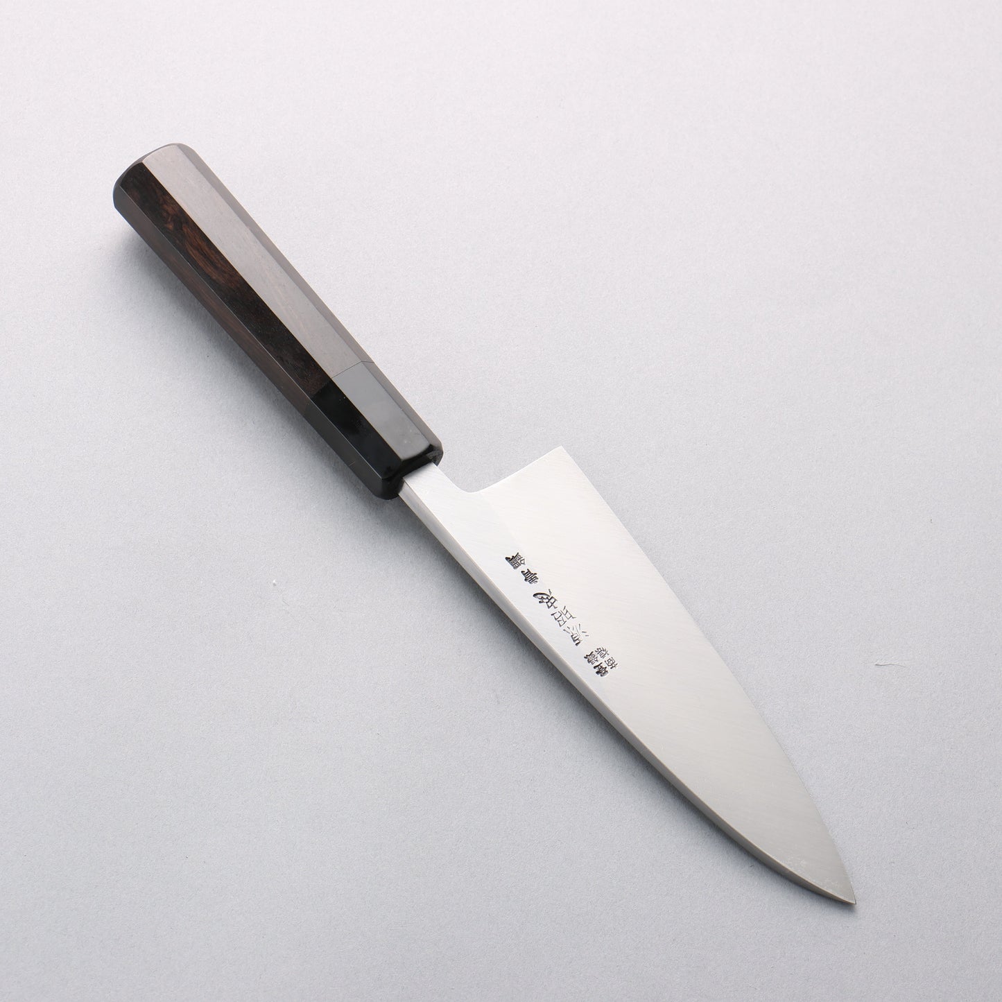 源 昭忠 青ニ鋼 相出刃 150mm 黒檀 (口輪：黒水牛)柄 - 清助刃物