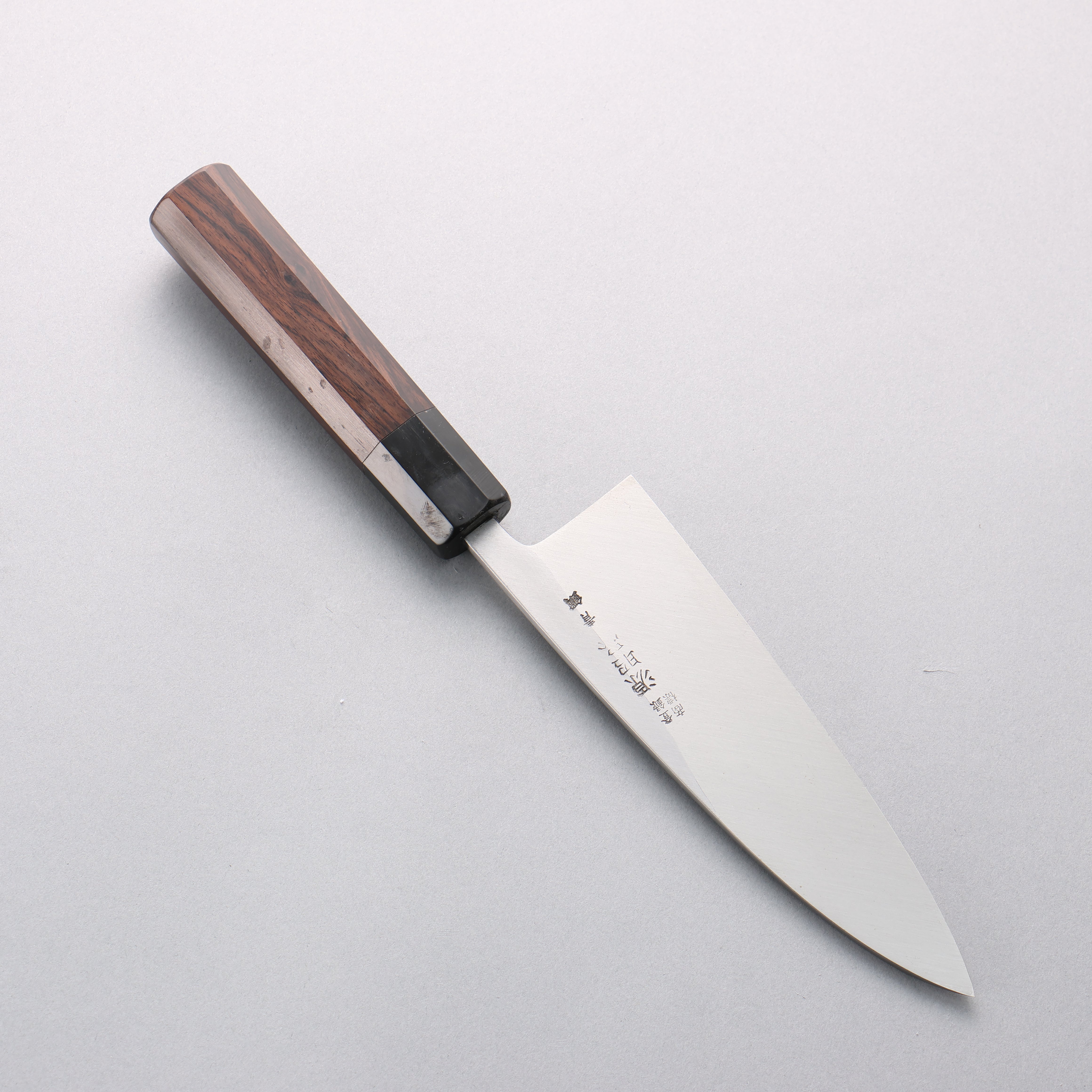 源 昭忠 青ニ鋼 相出刃 165mm 黒檀 (口輪：黒水牛)柄 - 清助刃物