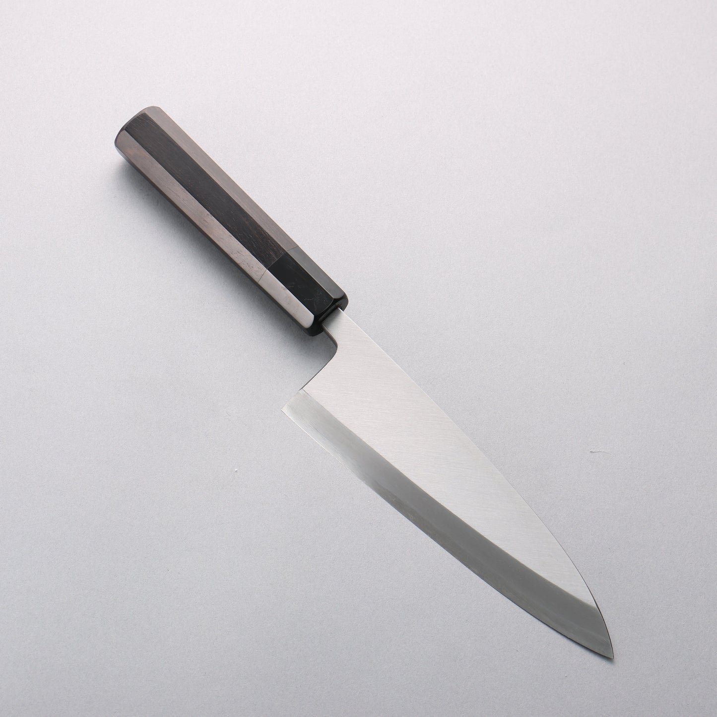 源 昭忠 青ニ鋼 相出刃 180mm 黒檀 (口輪：黒水牛)柄 - 清助刃物