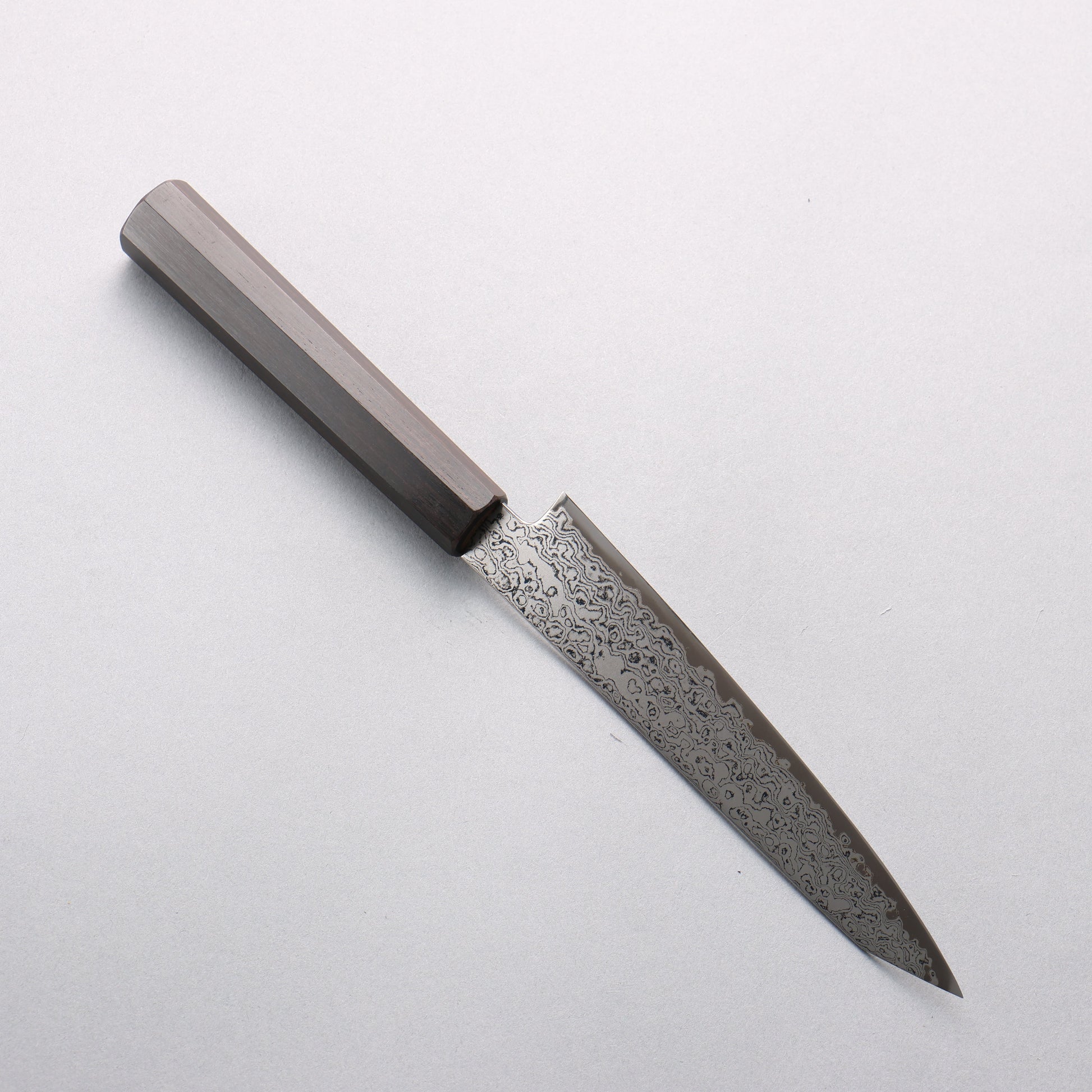 清助 V金10号 ダマスカス 切付ペティナイフ 150mm 黒檀柄 - 清助刃物