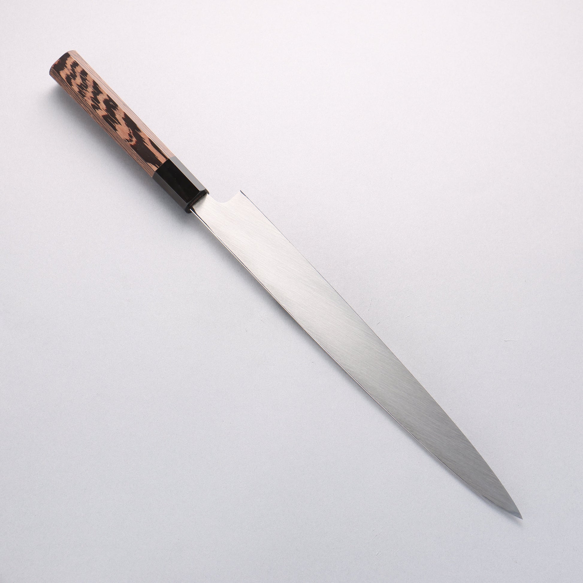 堺 孝行 本焼 V金10号 龍の彫刻入り 柳刃包丁 300mm ウエンジ柄 鞘付き - 清助刃物