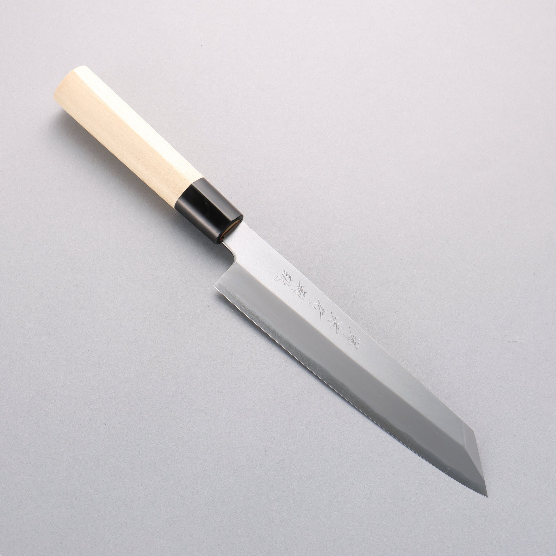 堺 孝行 特上 白ニ鋼 切付牛刀包丁 210mm 朴柄 - 清助刃物