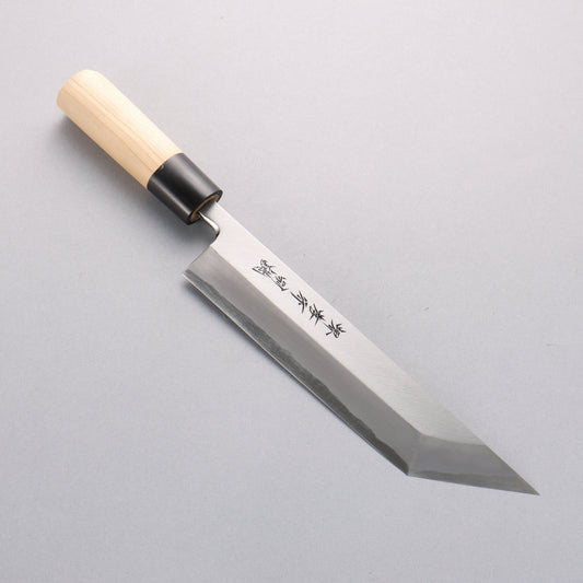 堺 孝行 白ニ鋼 うなぎ切 210mm 朴柄 - 清助刃物