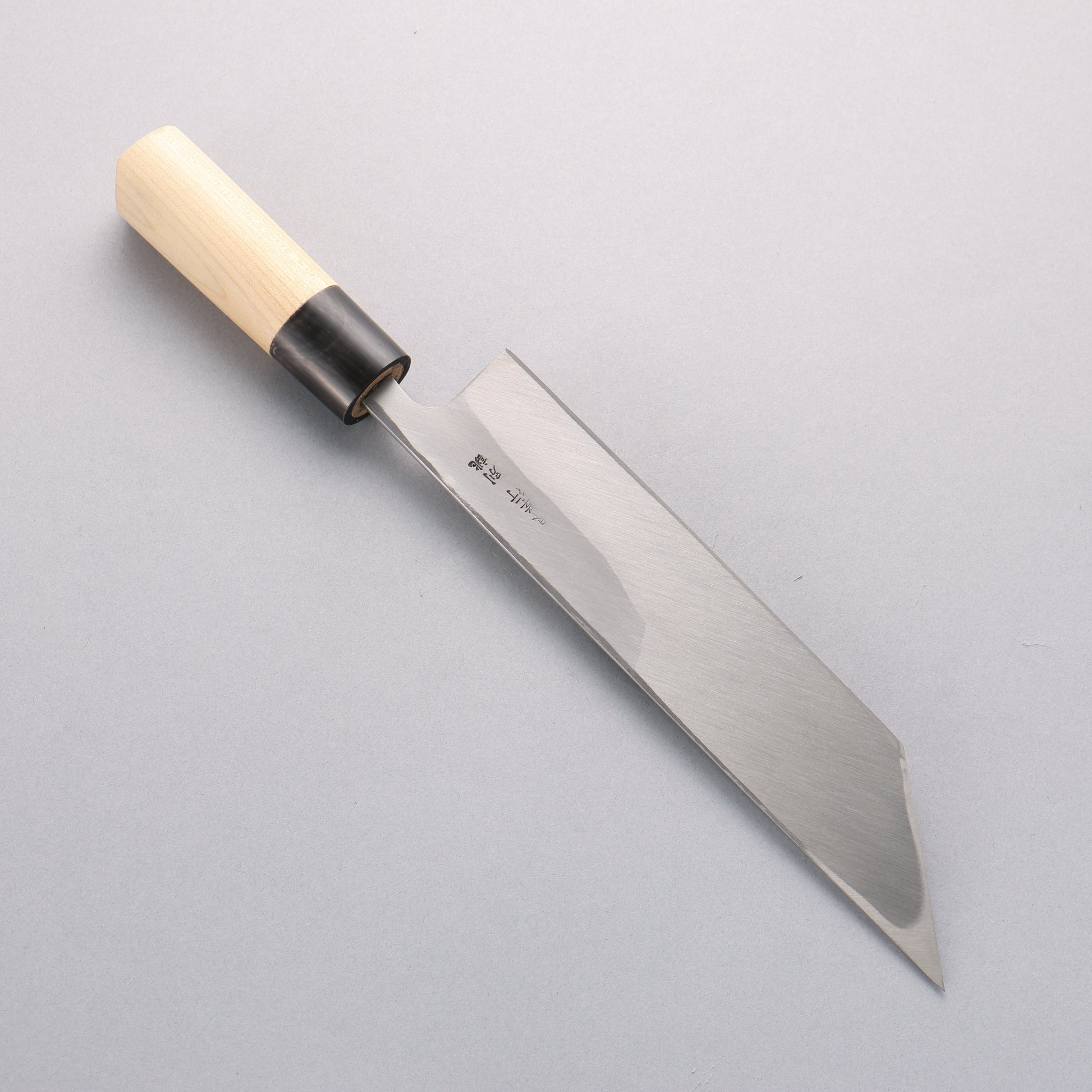 堺 孝行 白ニ鋼 うなぎ切 210mm 朴柄 - 清助刃物