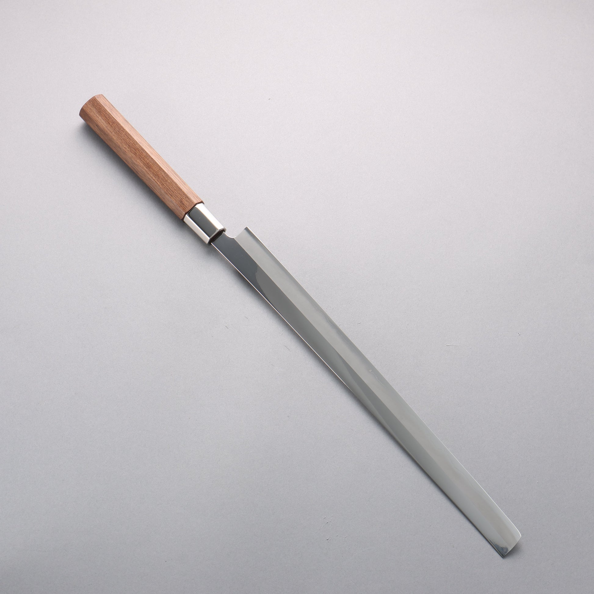 黒鳥 銀三鋼 磨き仕上げ 蛸引包丁 300mm ウォルナット柄 - 清助刃物