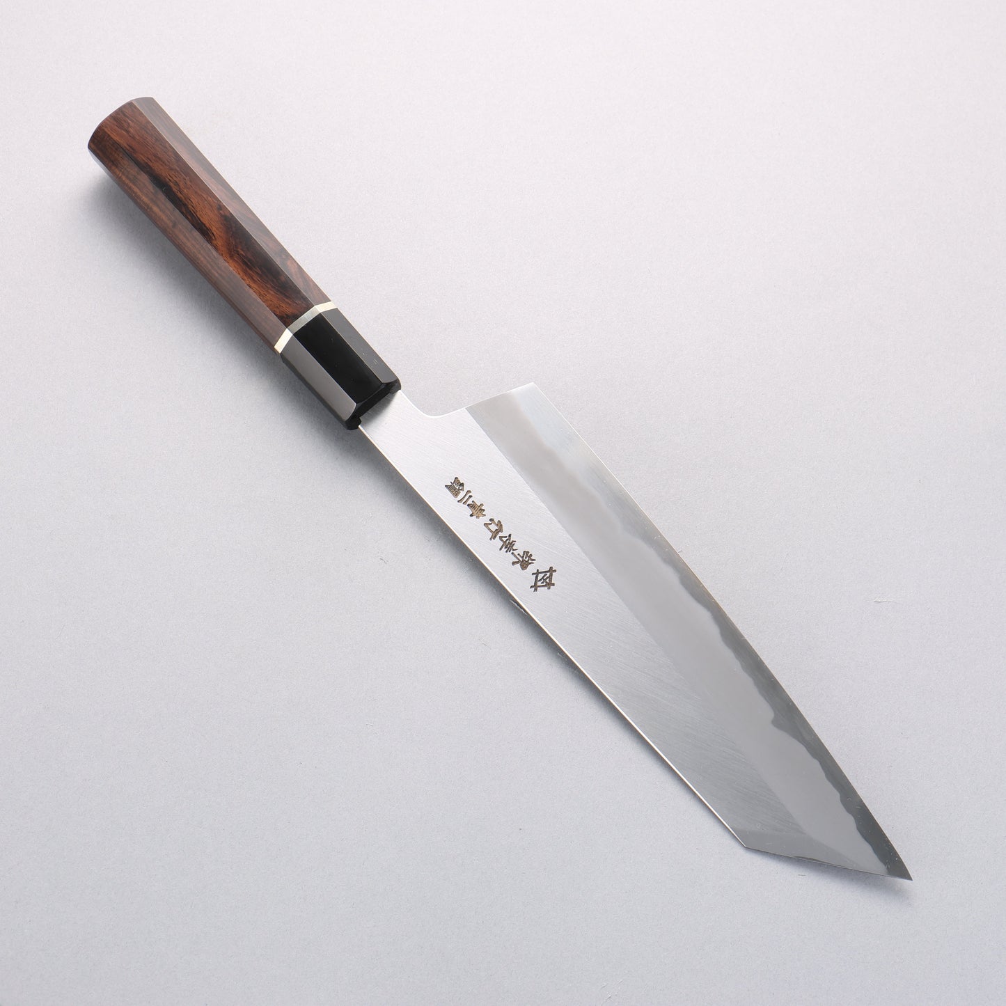 堺 孝行 焔 青ニ鋼 剣型牛刀包丁 225mm 黒檀柄 - 清助刃物