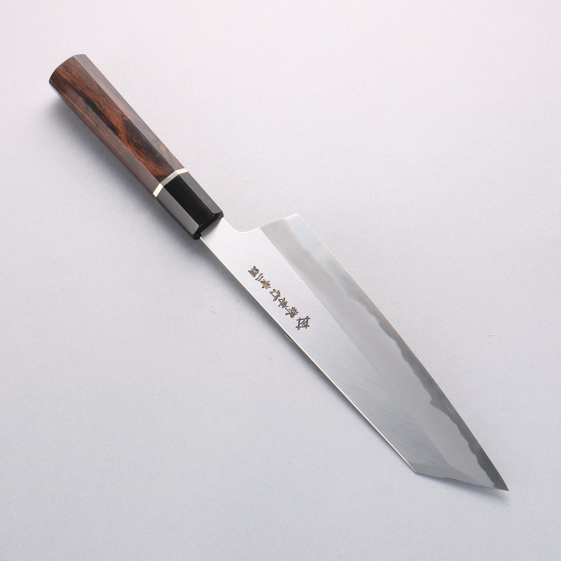 堺 孝行 焔 青ニ鋼 剣型牛刀包丁 225mm 黒檀柄 - 清助刃物