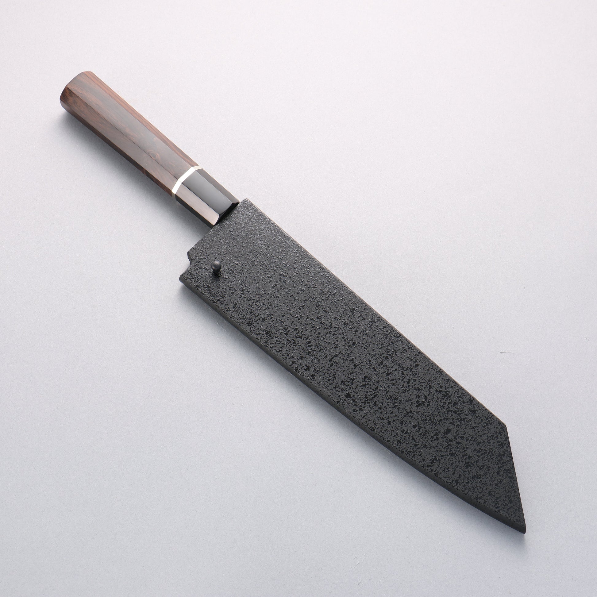 堺 孝行 焔 青ニ鋼 剣型牛刀包丁 225mm 黒檀柄 - 清助刃物