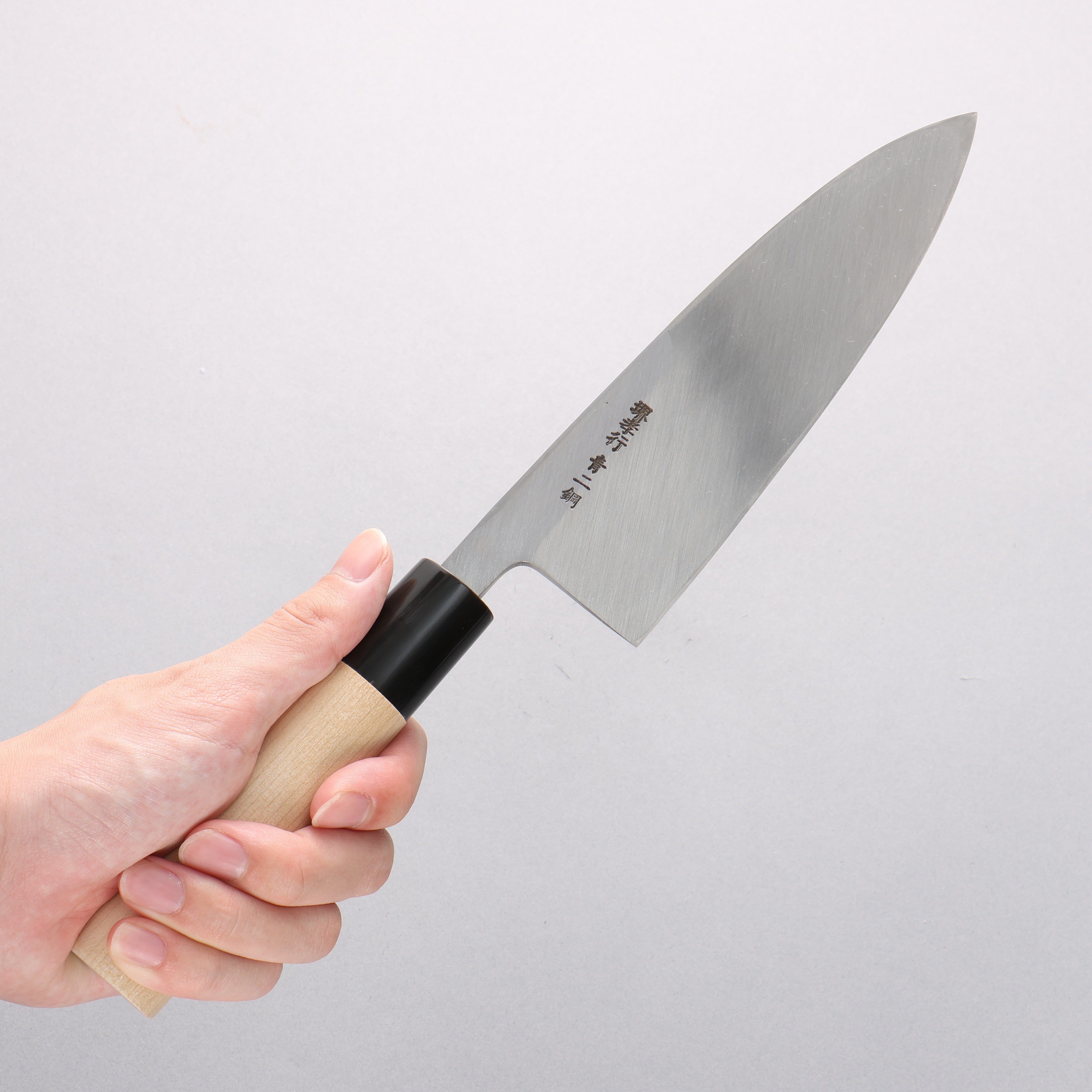 堺 孝行 【左利き用】 青ニ鋼 出刃包丁 – 清助刃物 Japan