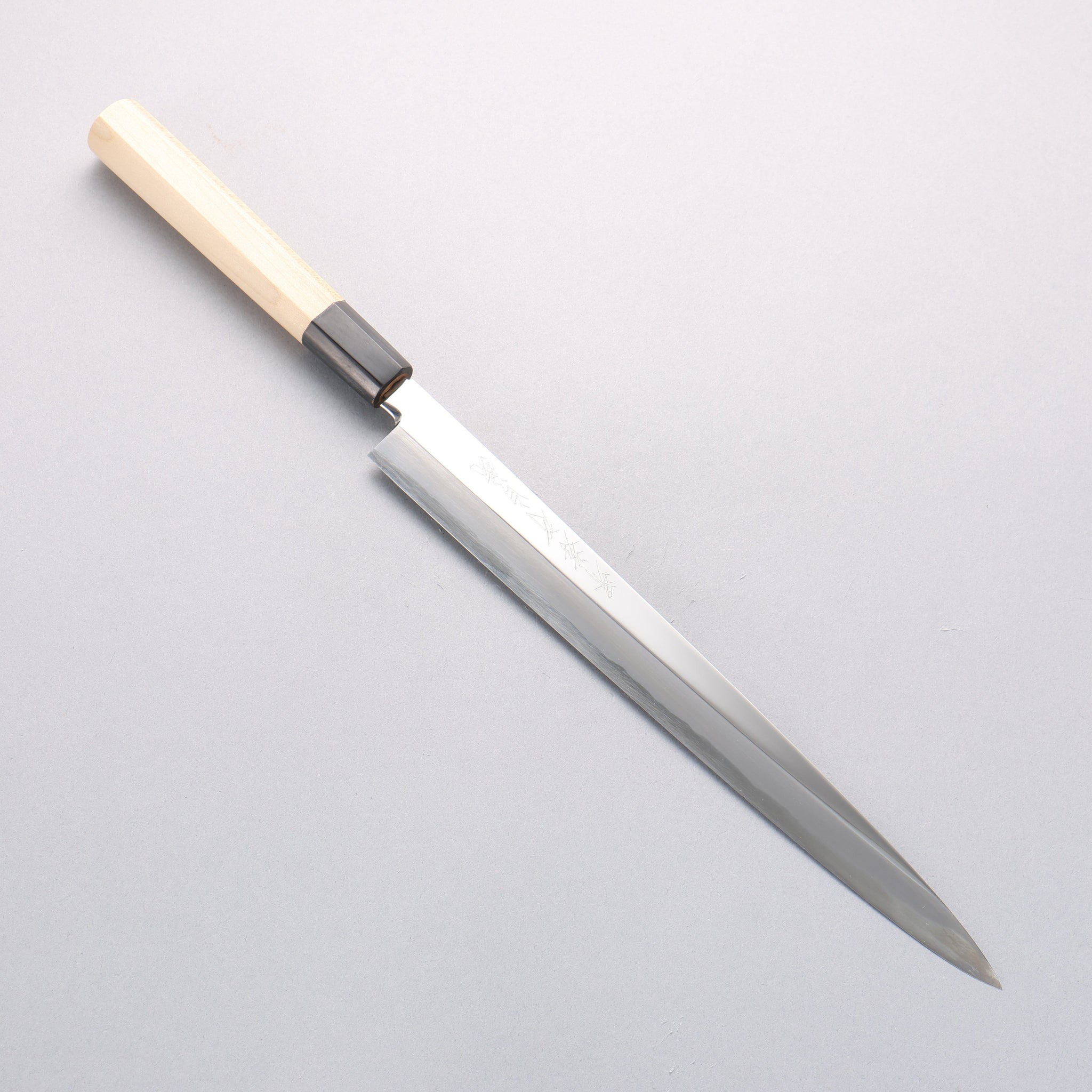 堺 孝行 白ニ鋼 鏡面仕上げ ふぐ引き包丁 - 清助刃物