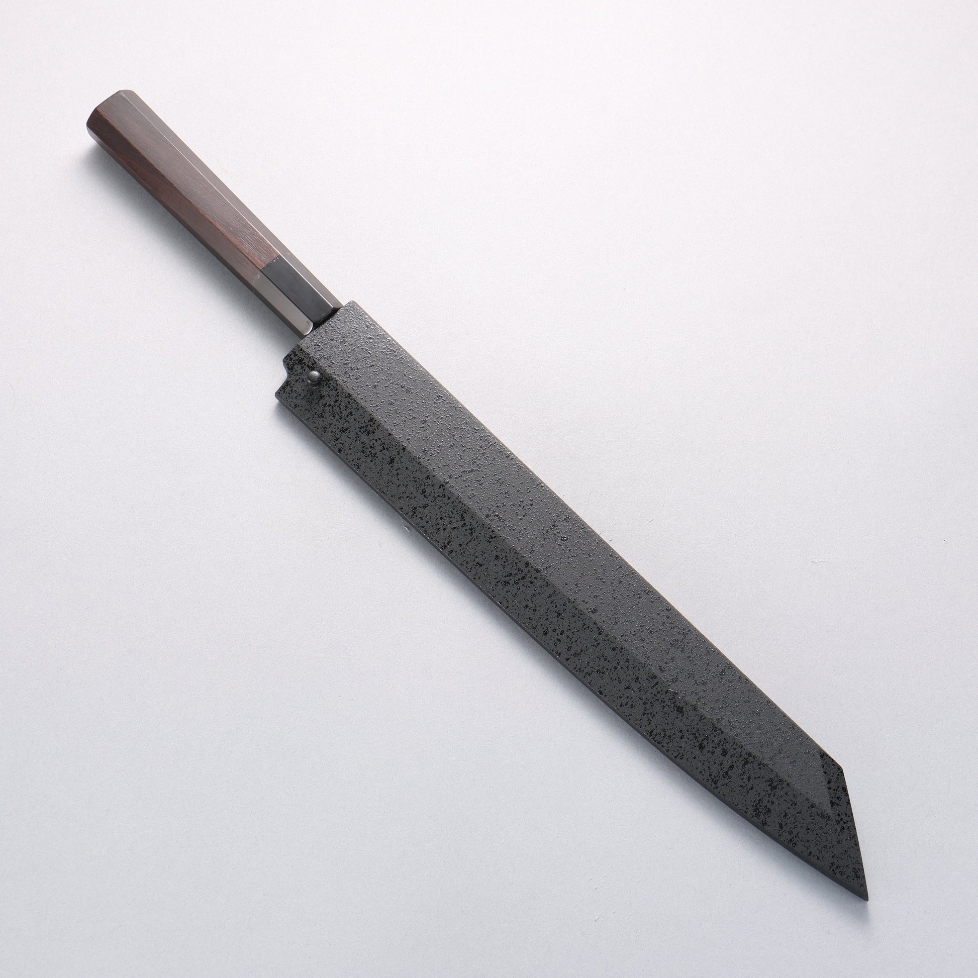 堺 孝行 飛燕 青ニ鋼 鏡面仕上げ 剣型柳刃包丁 270mm 黒檀柄 鞘付き - 清助刃物
