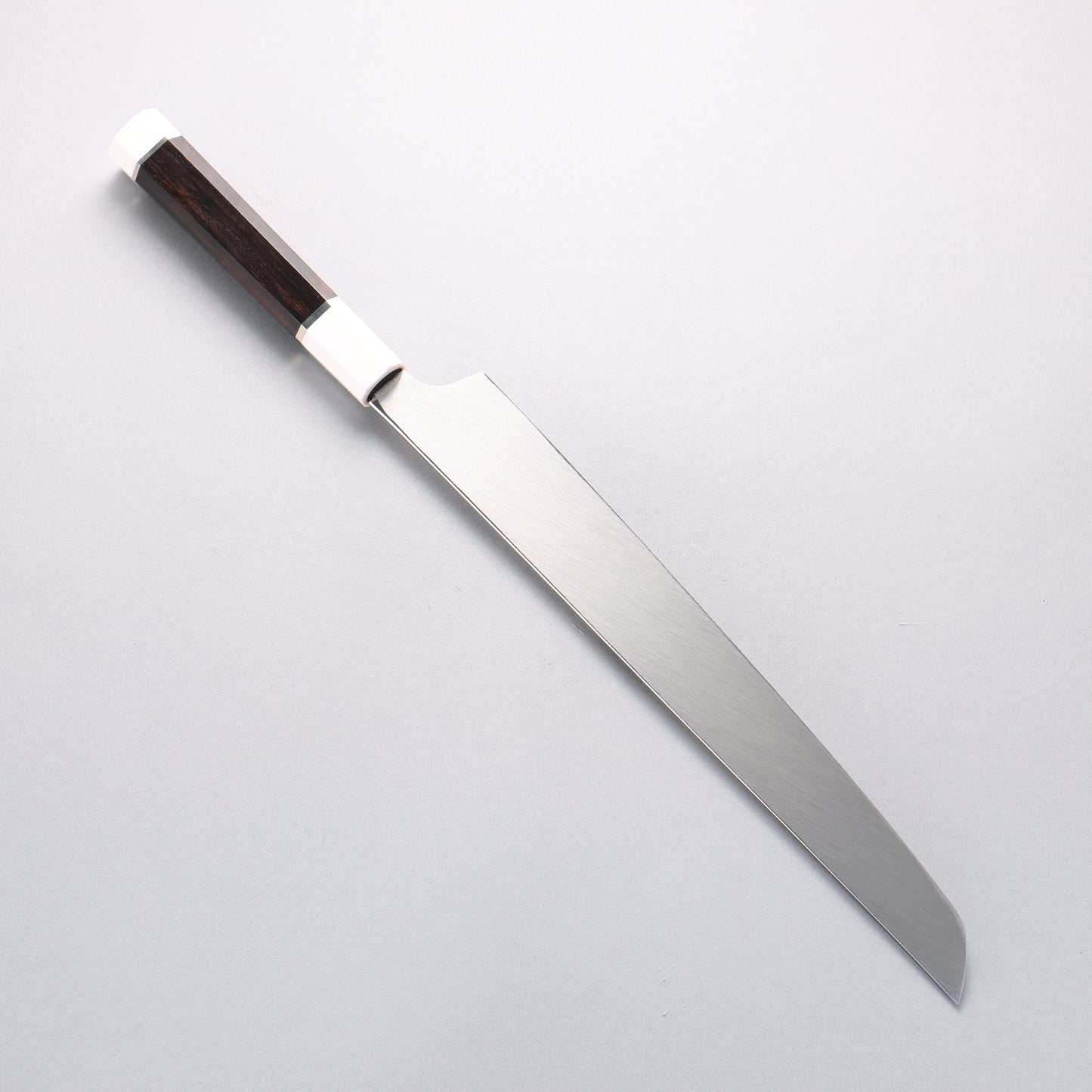 堺 孝行 銀龍 本焼 スウェーデン鋼 鏡面仕上げ 先丸柳刃包丁 300mm 黒檀柄 鞘付き - 清助刃物