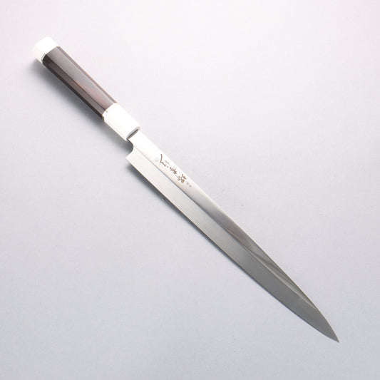 堺 孝行 銀龍 本焼 スウェーデン鋼 鏡面仕上げ 柳刃包丁 300mm 黒檀柄 鞘付き - 清助刃物
