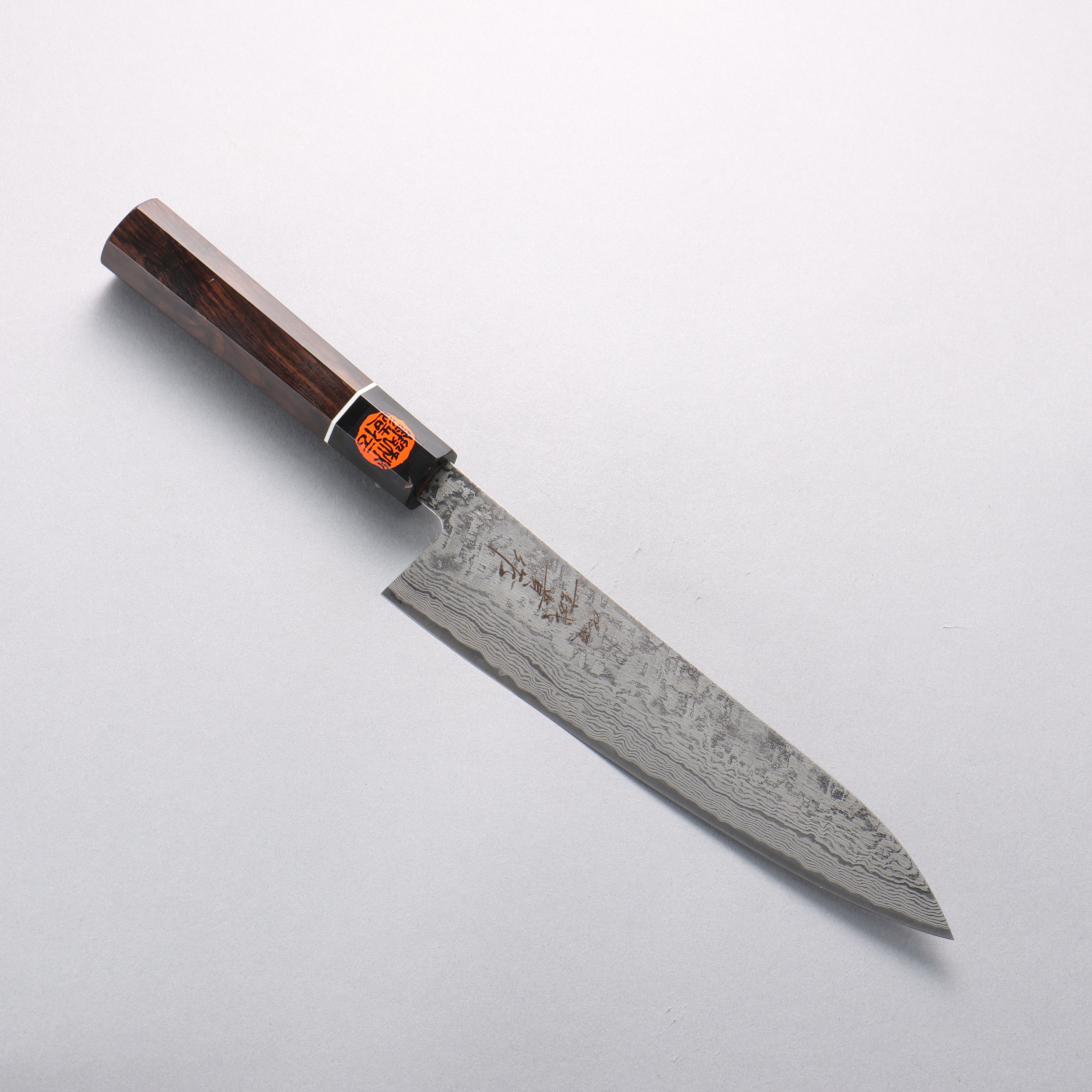 田中 誠貴 羽々斬 SG2 ダマスカス 牛刀包丁 210mm 黒檀柄 - 清助刃物