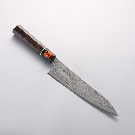 田中 誠貴 羽々斬 SG2 ダマスカス 牛刀包丁 210mm 黒檀柄 - 清助刃物