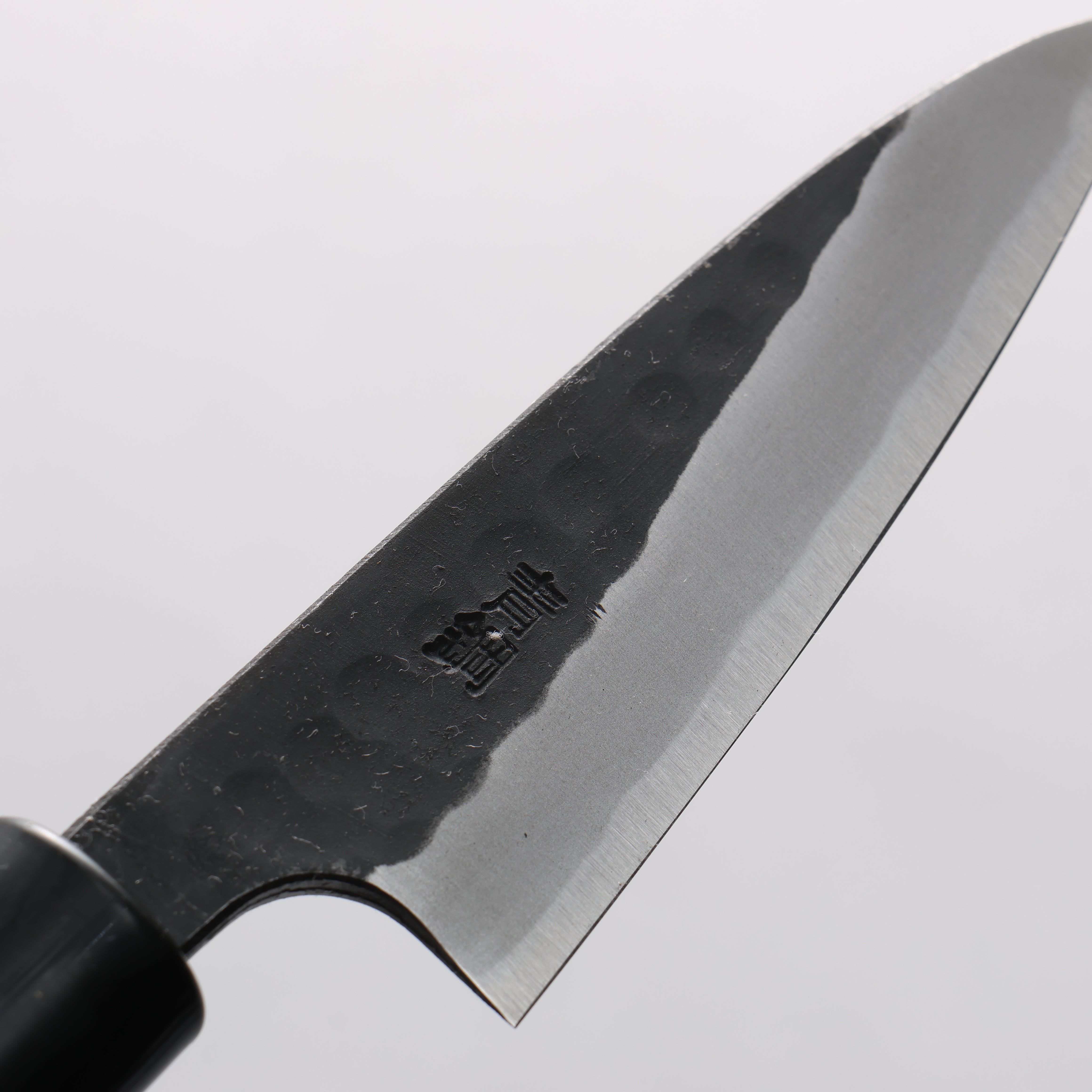山本 直 安来青紙鋼 黒打 鎚目 パーリングナイフ 90mm ウォルナット柄 - 清助刃物