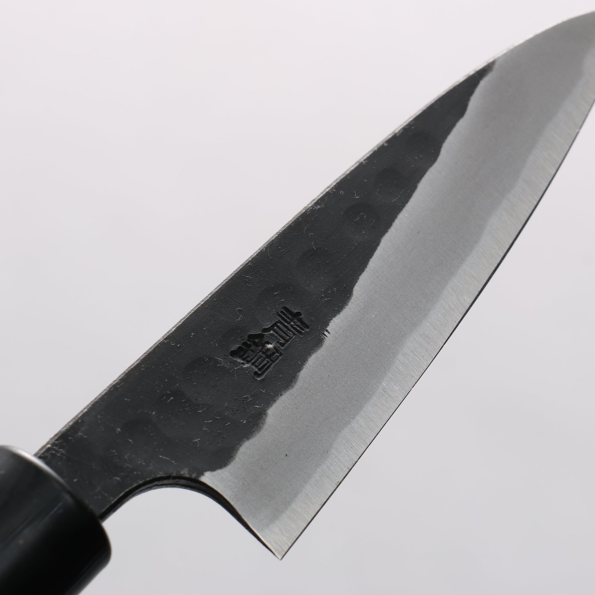 山本 直 安来青紙鋼 黒打 鎚目 パーリングナイフ 90mm ウォルナット柄 - 清助刃物